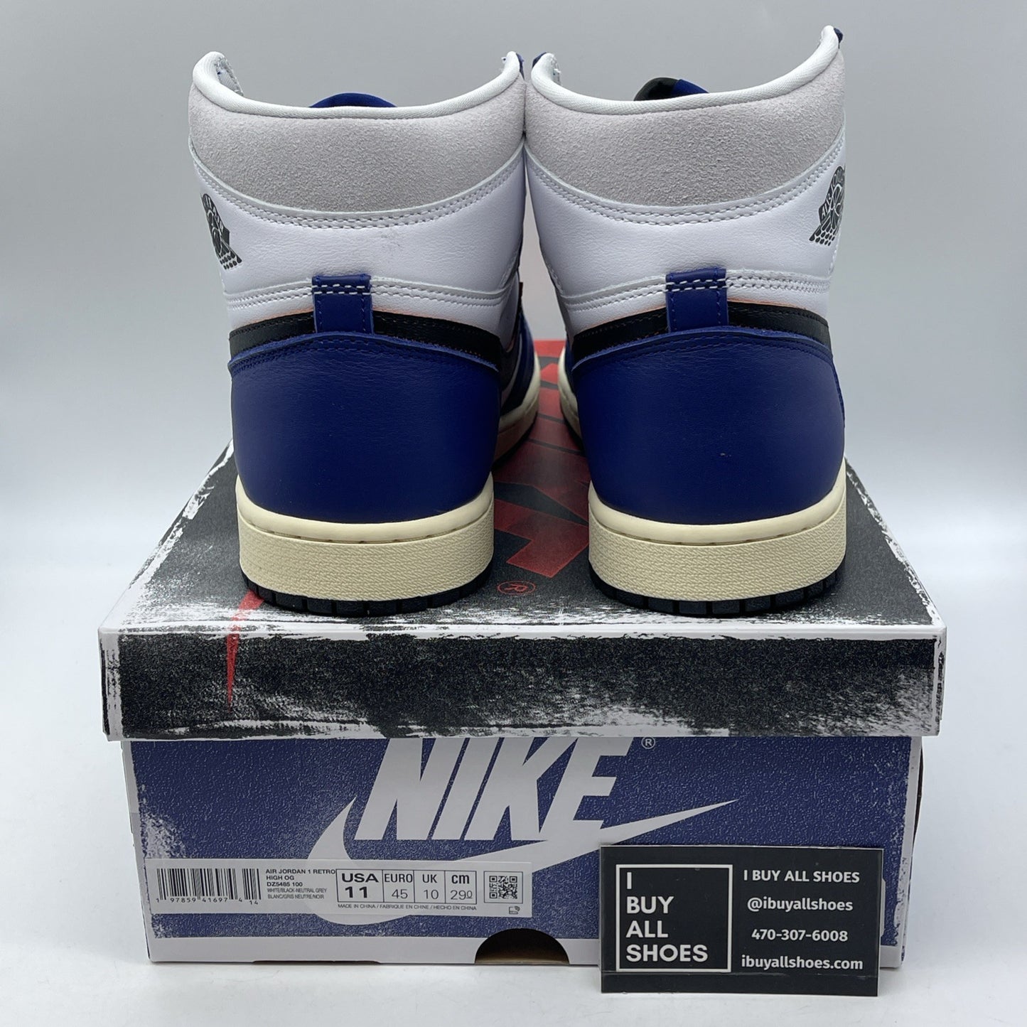 Size 11 - Air Jordan 1 Retro OG High Rare Air Deep Royal Blue (DZ5485-100)