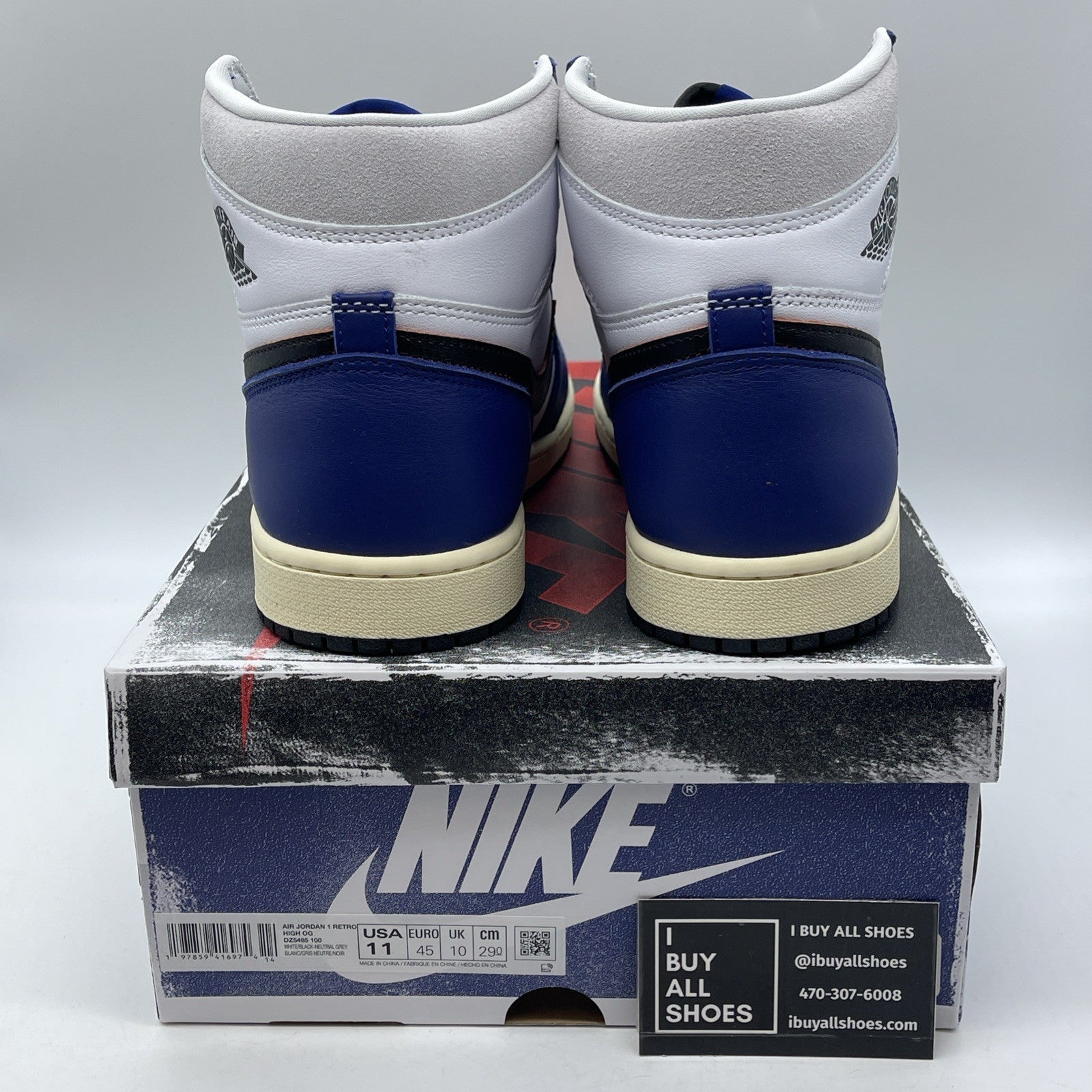 Size 11 - Air Jordan 1 Retro OG High Rare Air Deep Royal Blue (DZ5485-100)