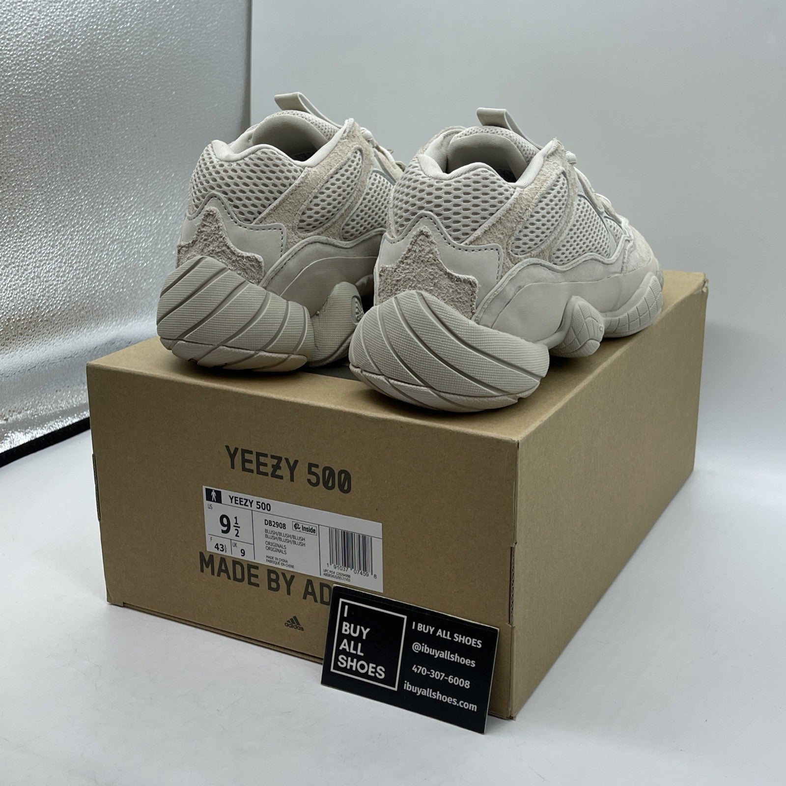 Size 9.5 - adidas Yeezy 500 Blush Tan Suede Leather (DB2908)