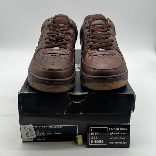 Size 10.5 - Nike Air Force 1 Premium 07 Brown (315180-221)