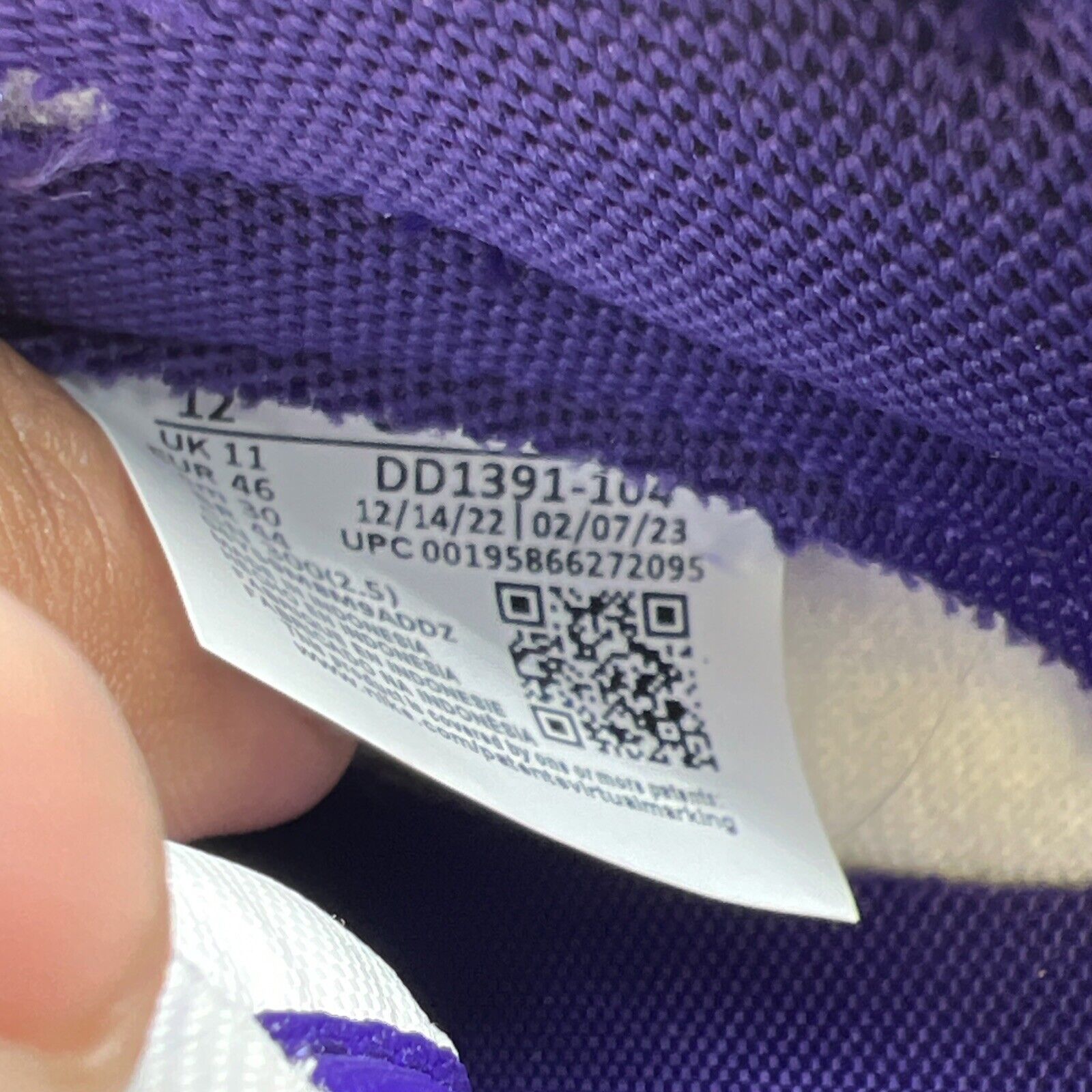Size 12 - Nike Dunk Low Retro Court Purple 2022 (DD1391-104)