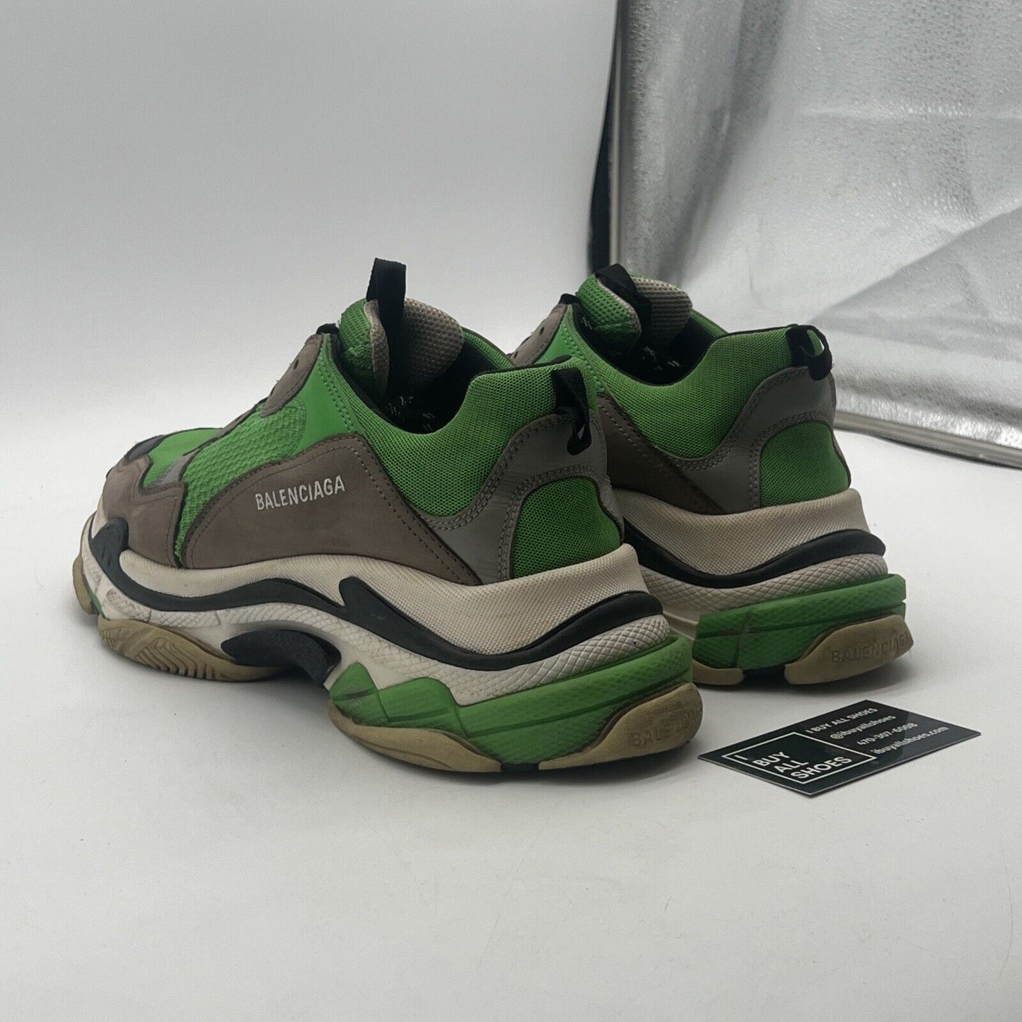 Size 12 - BALENCIAGA Low Cut Sneakers GRN 536737