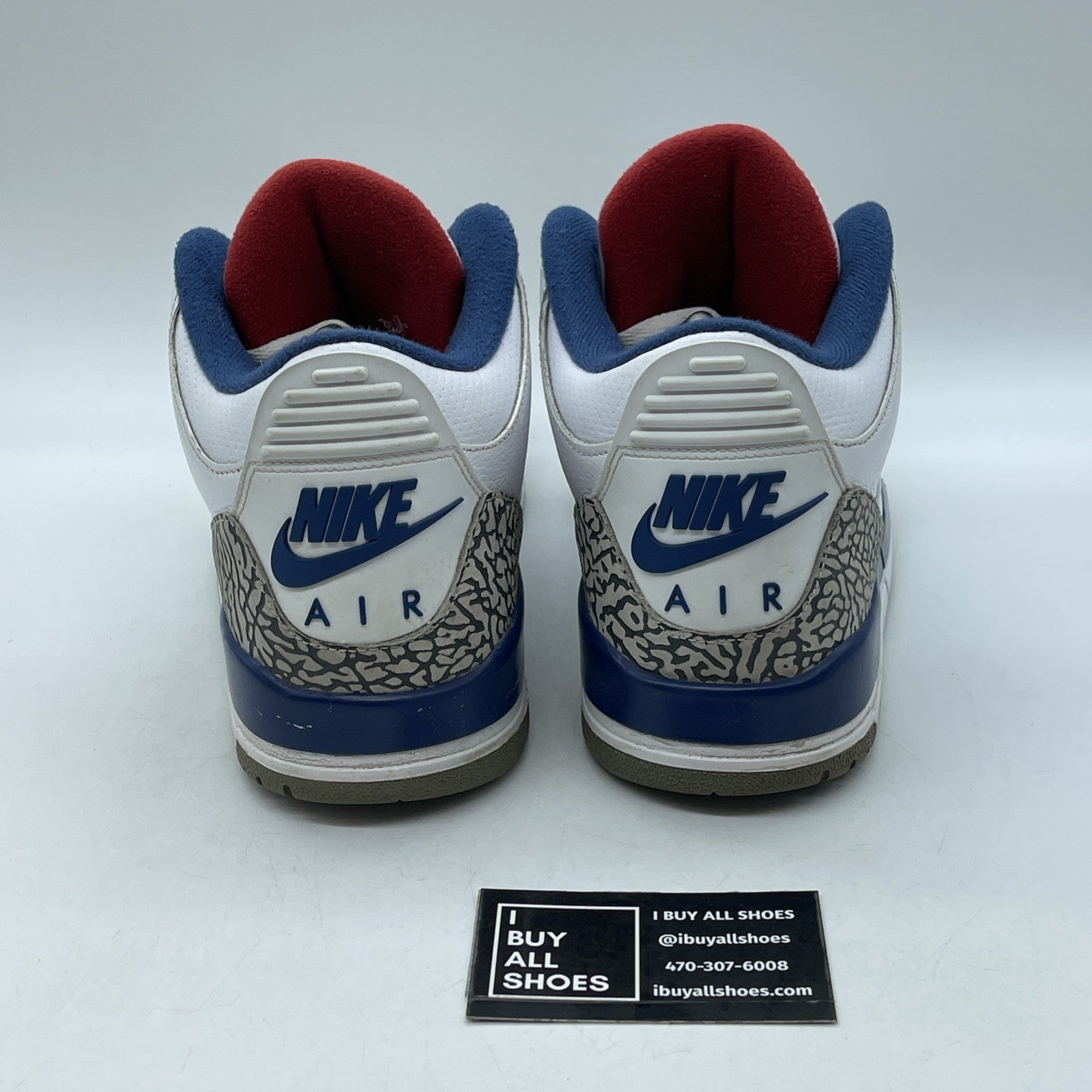 Size 10.5 - Jordan 3 Retro OG Mid True Blue Black Grey Suede Leather (854262-106