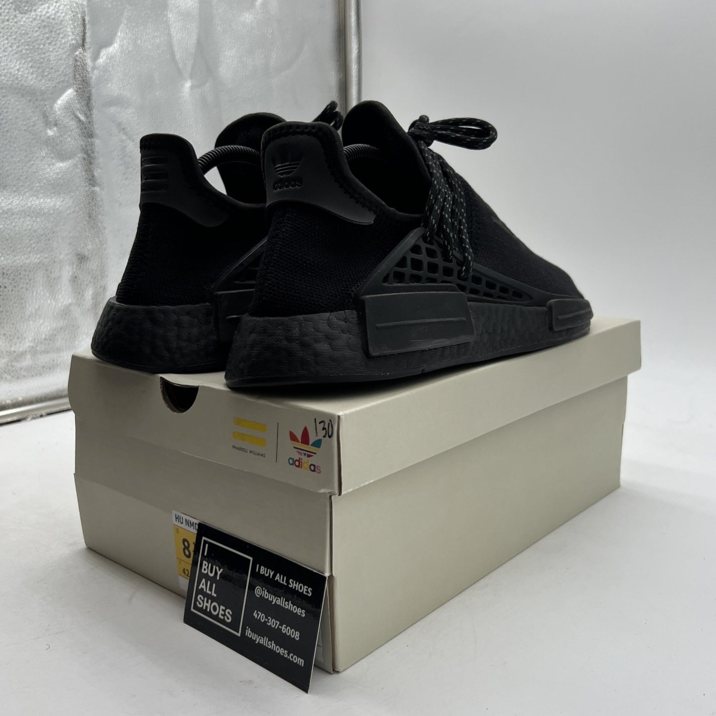 Size 8.5 - adidas Pharrell x NMD Human Race Black (GY0093)