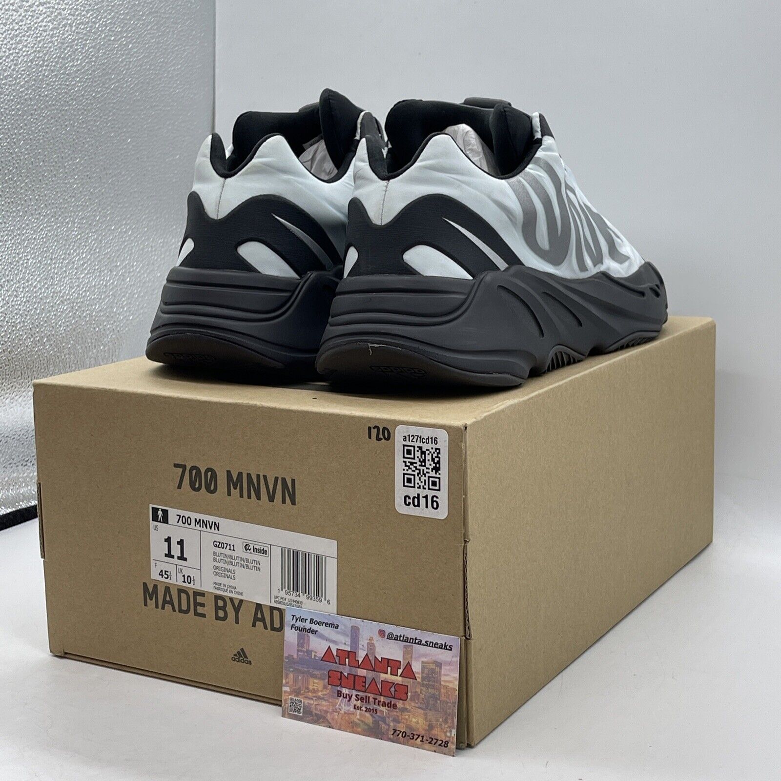 Size 11 - adidas Yeezy Boost 700 MNVN Blue Tint Black Suede (GZ0711)
