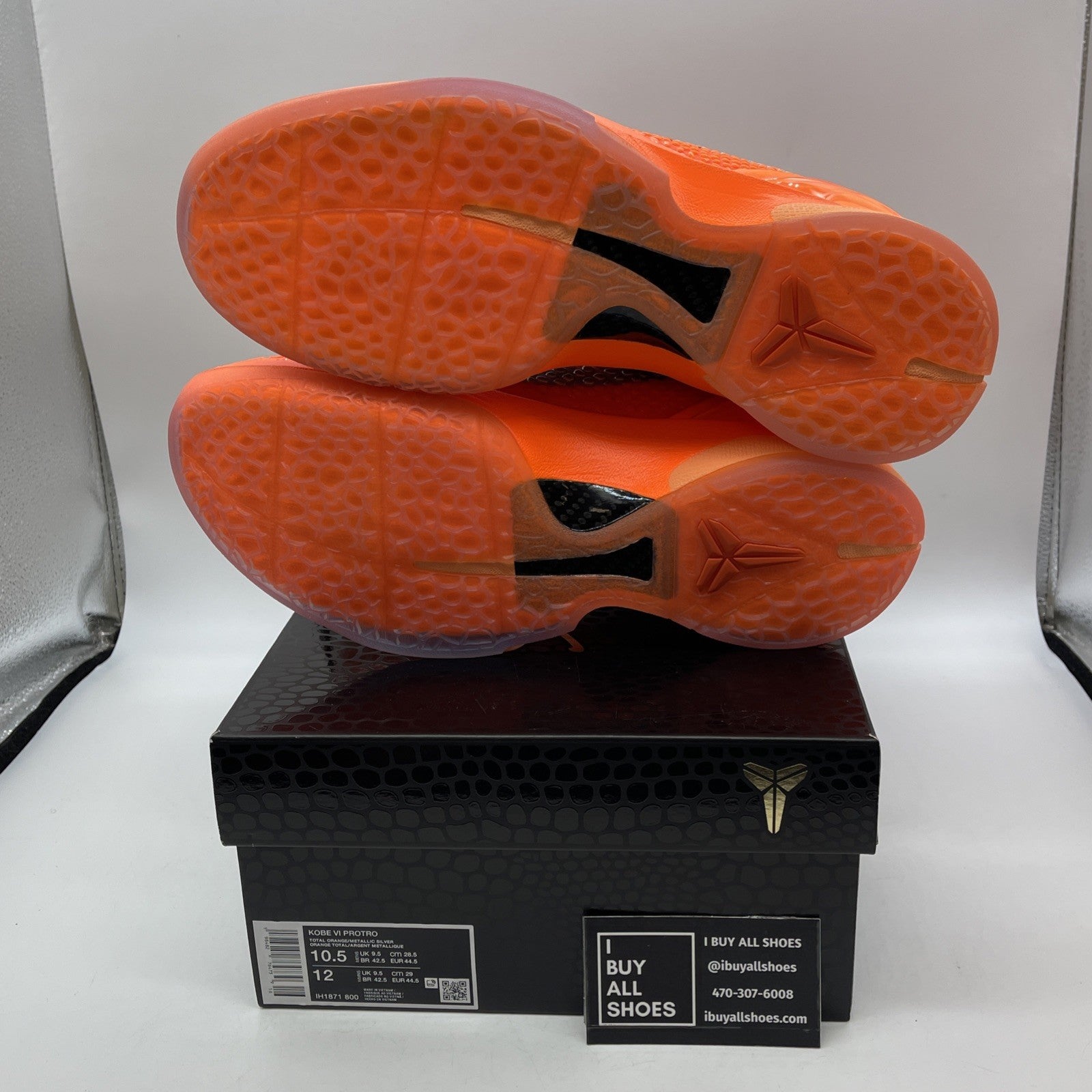 Size 10.5 - Nike Zoom Kobe 6 Protro Total Orange Leather (IH1871-800)
