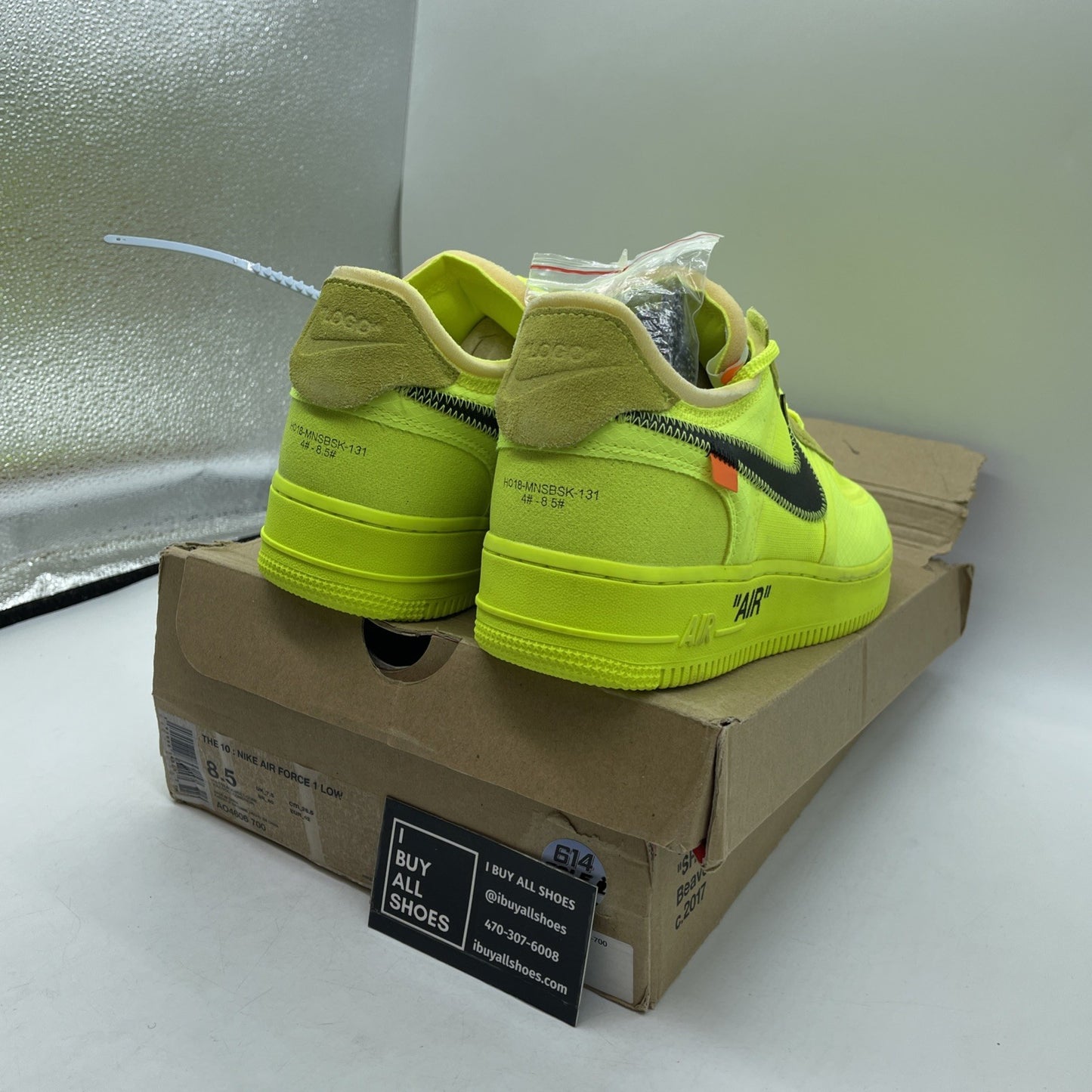 Size 8.5 - Nike Off-White x Air Force 1 Low Volt (AO4606-700)