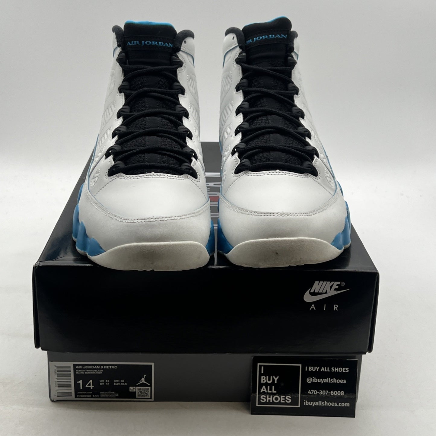 Size 14 - Air Jordan 9 Retro 2024 Powder Blue (FQ8992-101)
