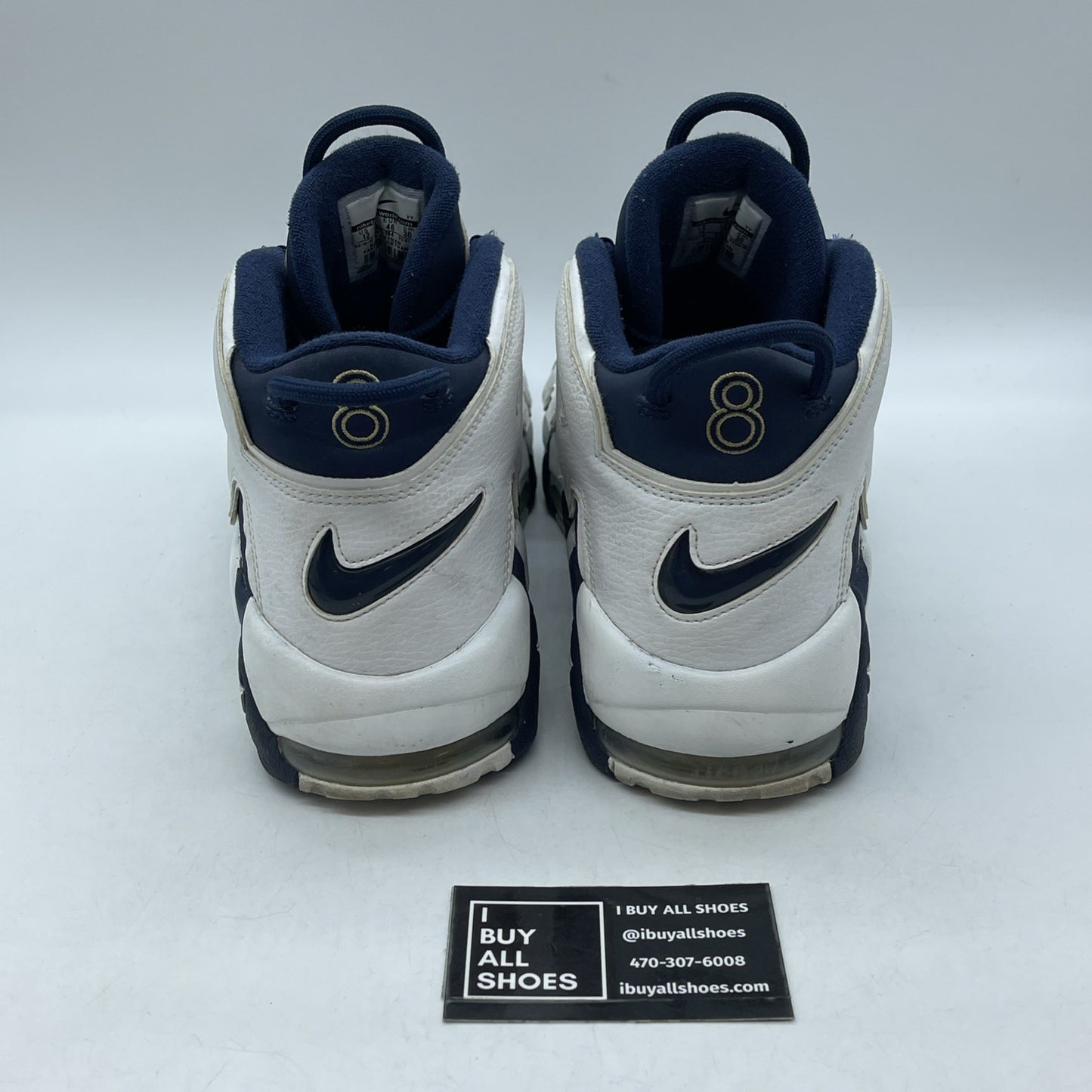 Size 12 - Nike Air More Uptempo 2016 Olympic White Blue Suede (414962-104)