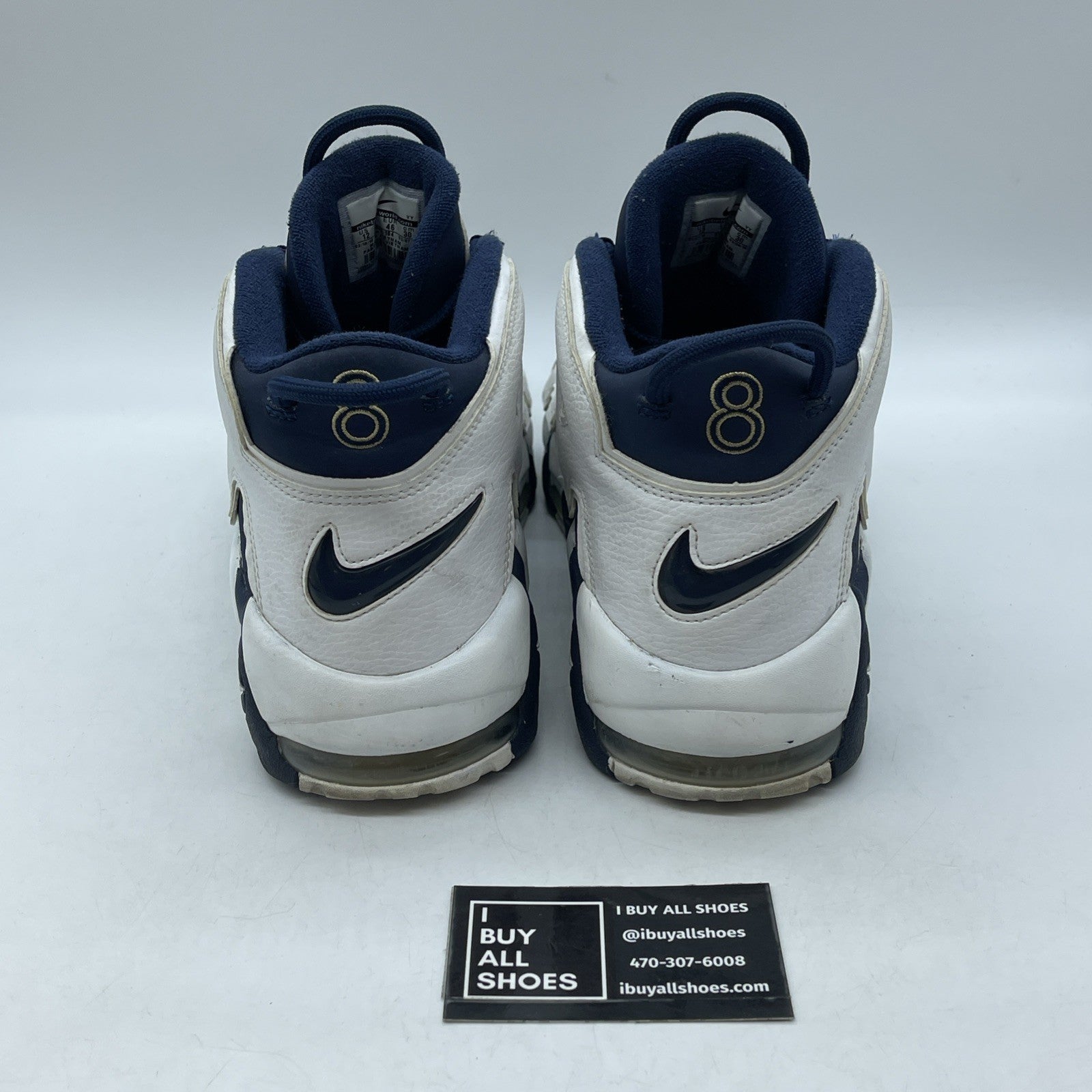 Size 12 - Nike Air More Uptempo 2016 Olympic White Blue Suede (414962-104)