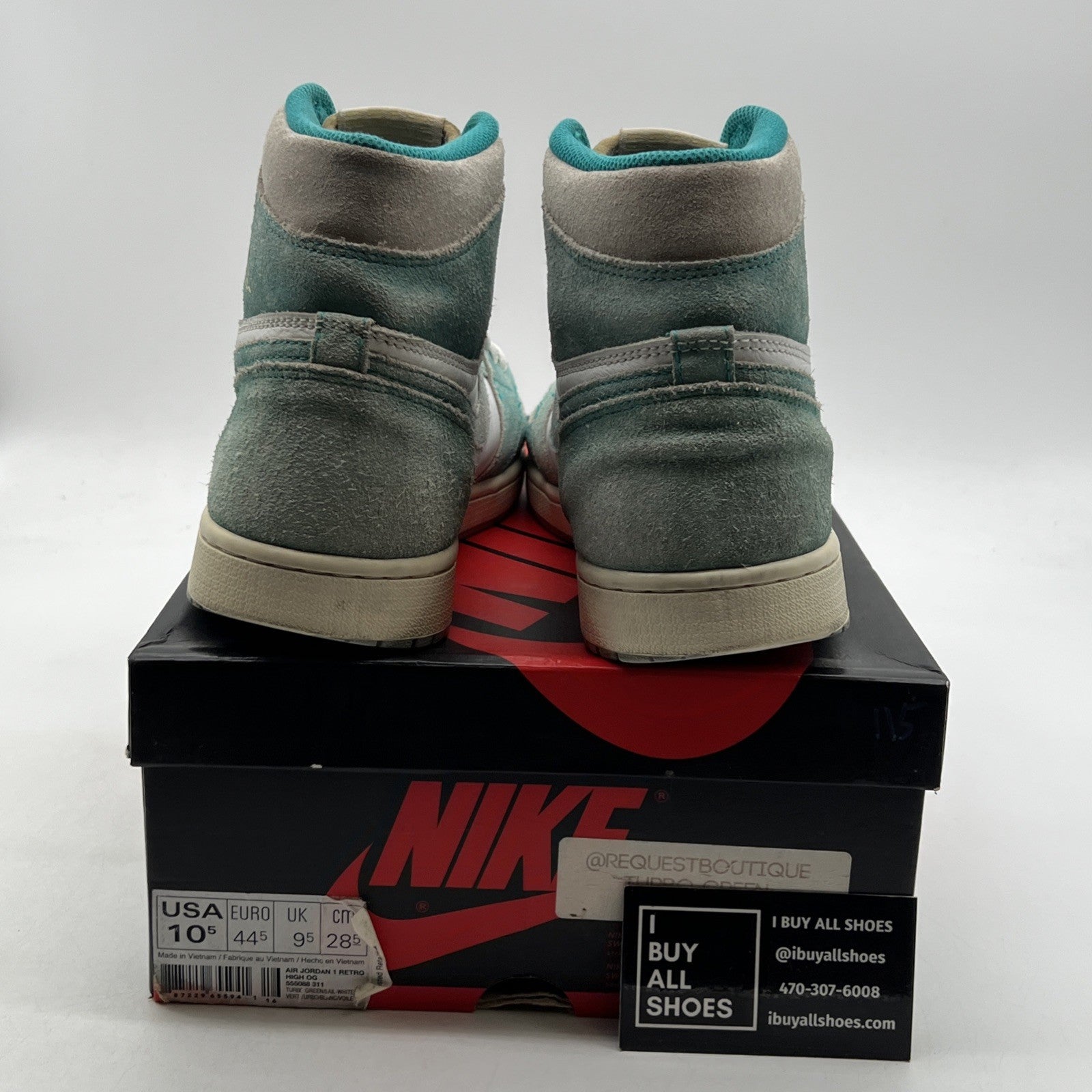 Size 10.5 - Air Jordan 1 Retro OG High Turbo Green (555088-311)