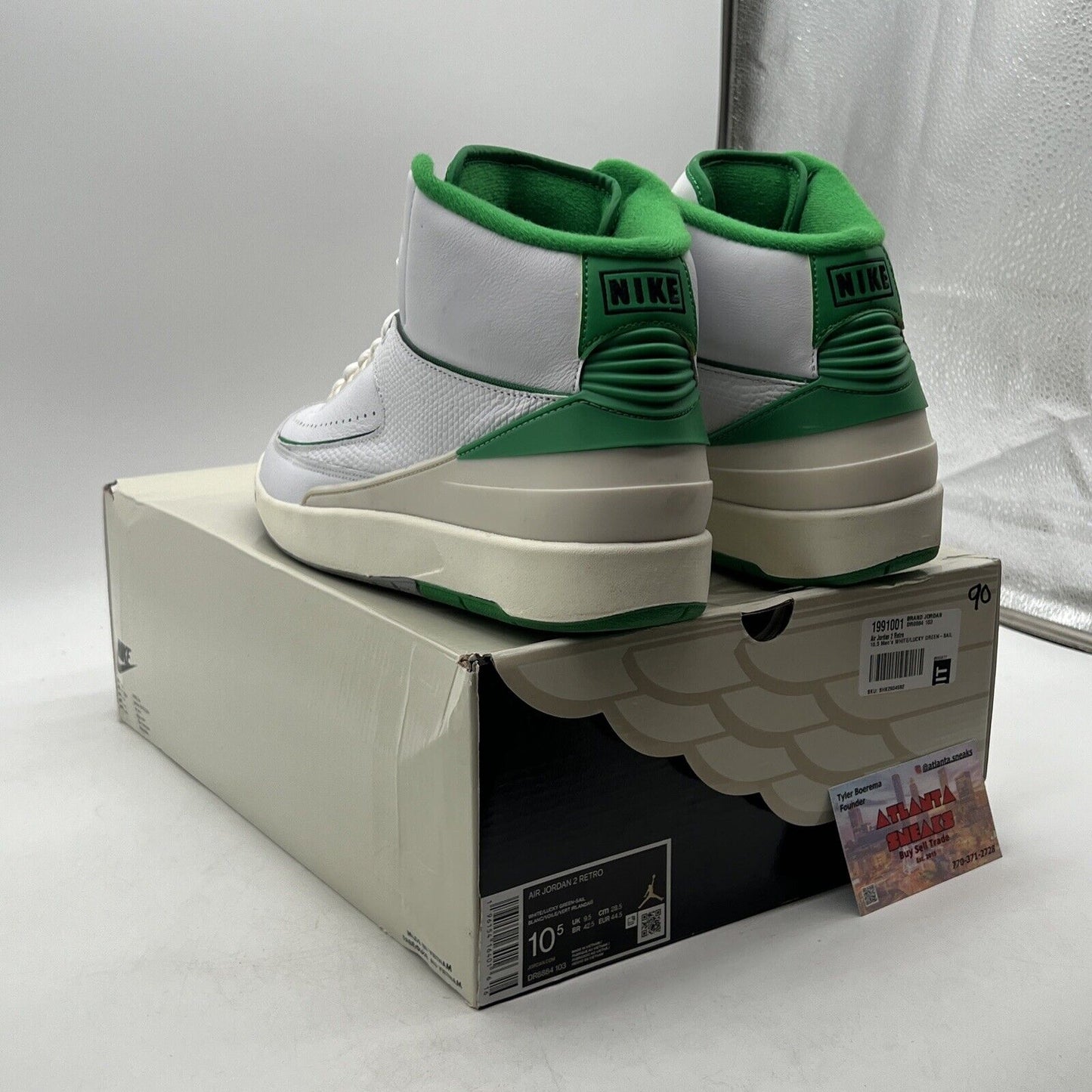 Size 10.5 - Jordan 2 Retro Lucky Green (DR8884-103)