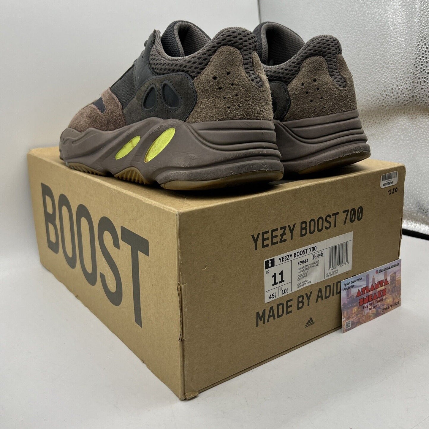 Size 11 - adidas Yeezy Boost 700 V1 Mauve Brown Suede Leather (EE9614)