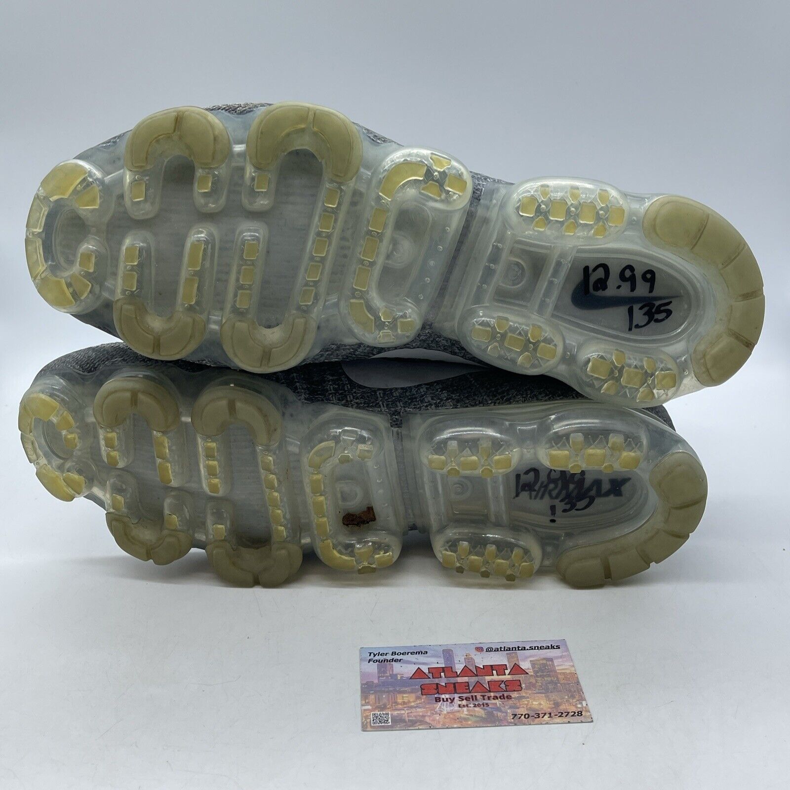 Size 13 - Nike Air VaporMax Asphalt White Grey Suede (849558-002)