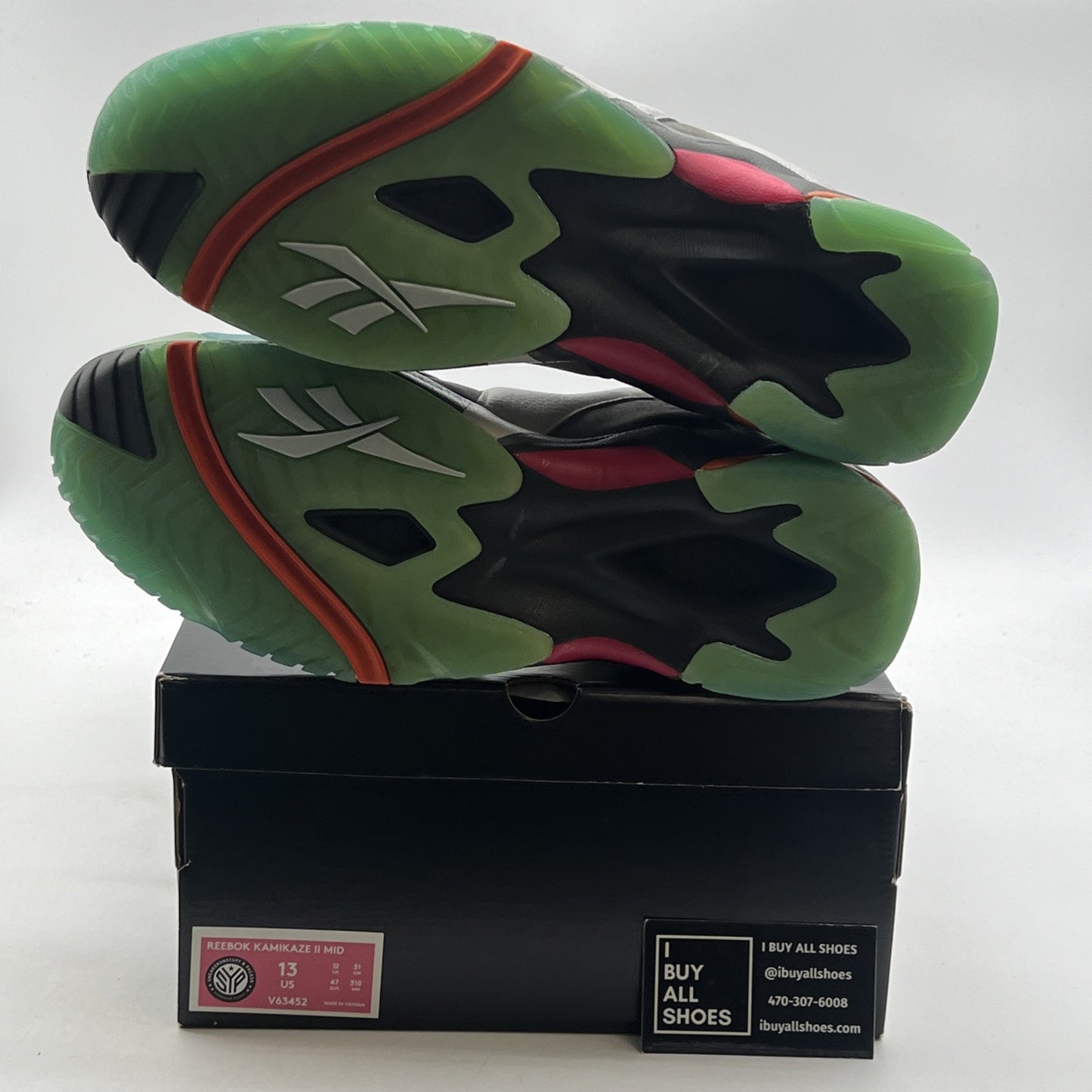 Size 13 -Reebok Sneakersnstuff x Packer Shoes x Kamikaze 2 Mid Token 38 (V63452)