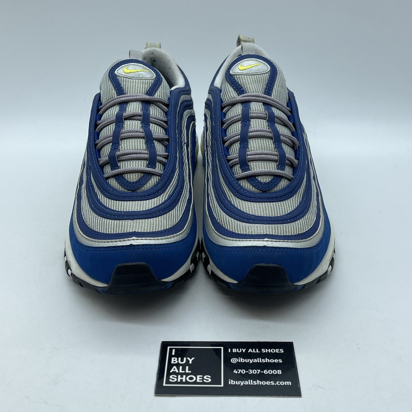 Size 10.5 - Nike Air Max 97 Atlantic Blue Grey Suede (921826-401)