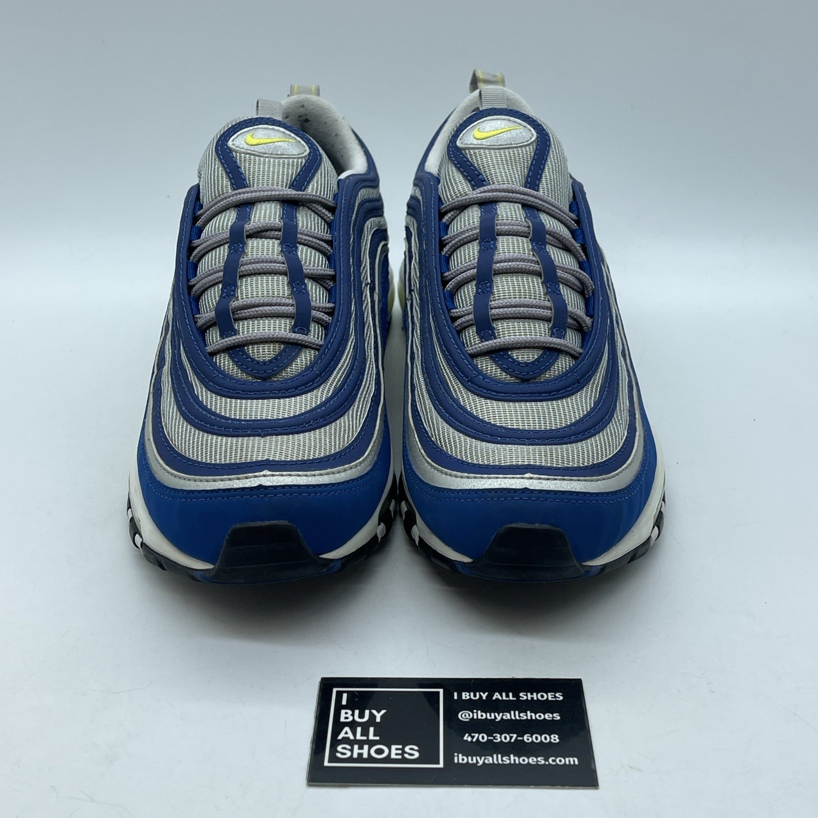 Size 10.5 - Nike Air Max 97 Atlantic Blue Grey Suede (921826-401)