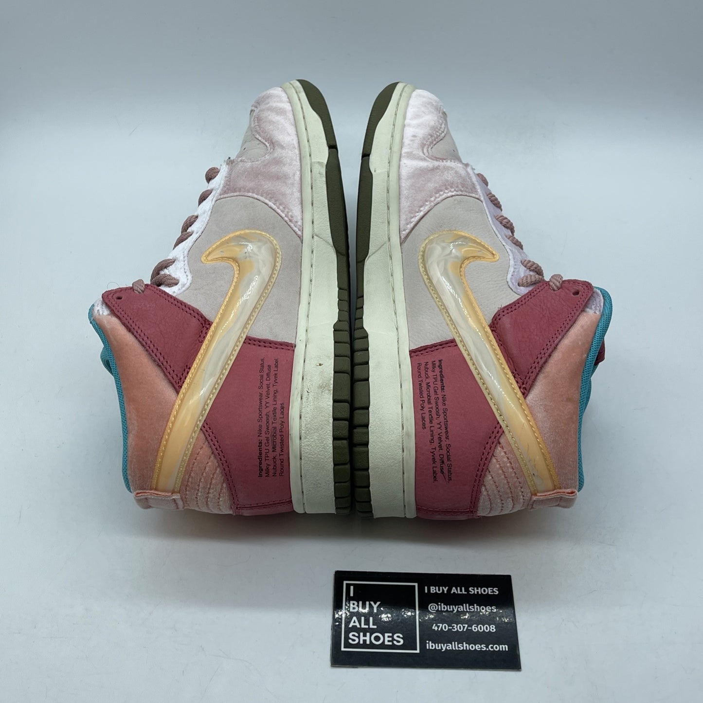 Size 9.5 - Nike Social Status x Dunk Mid Strawberry Milk Suede (DJ1173-600)