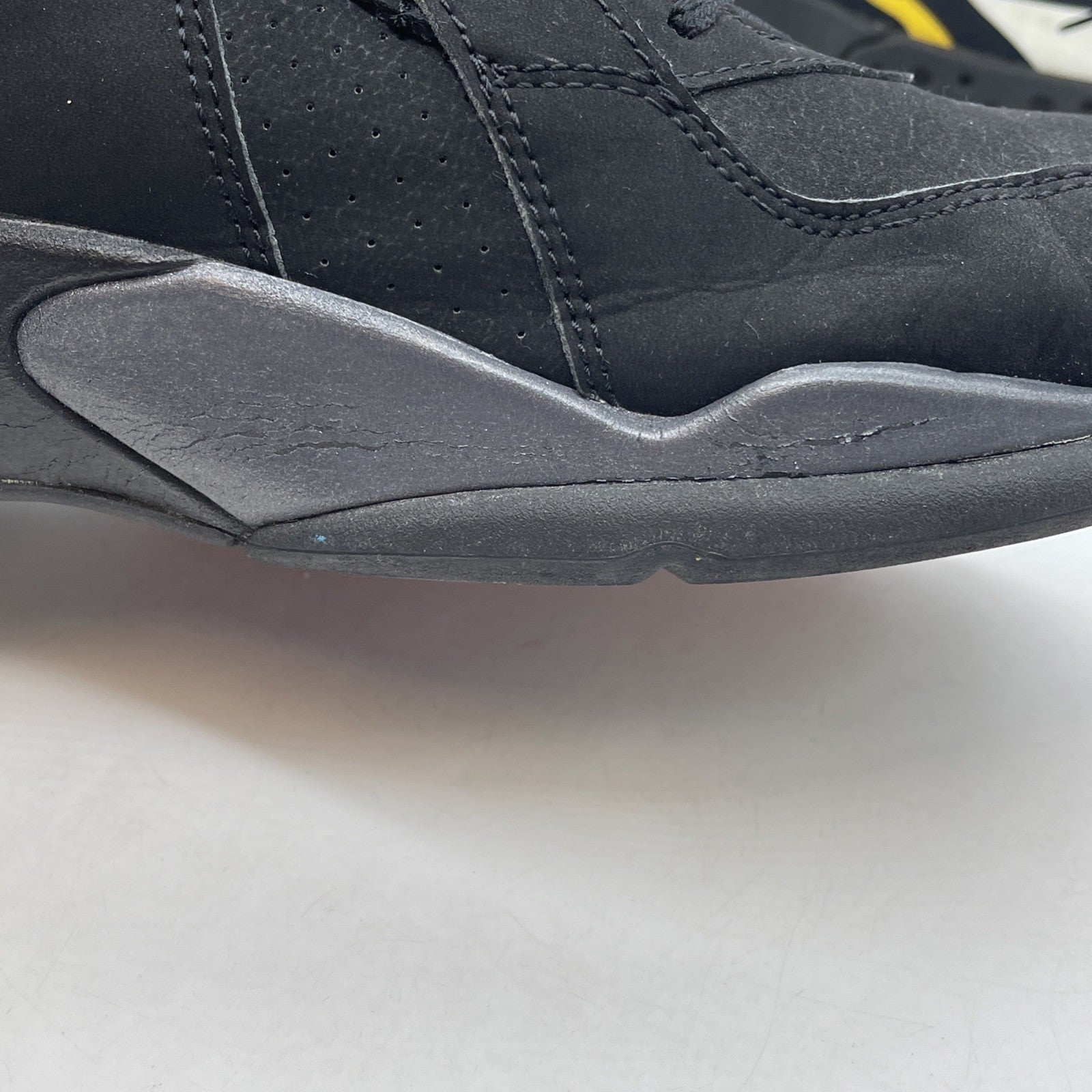 Size 13 - Air Jordan 8 Retro 2007 Playoff Black White Red Suede (305381-061)