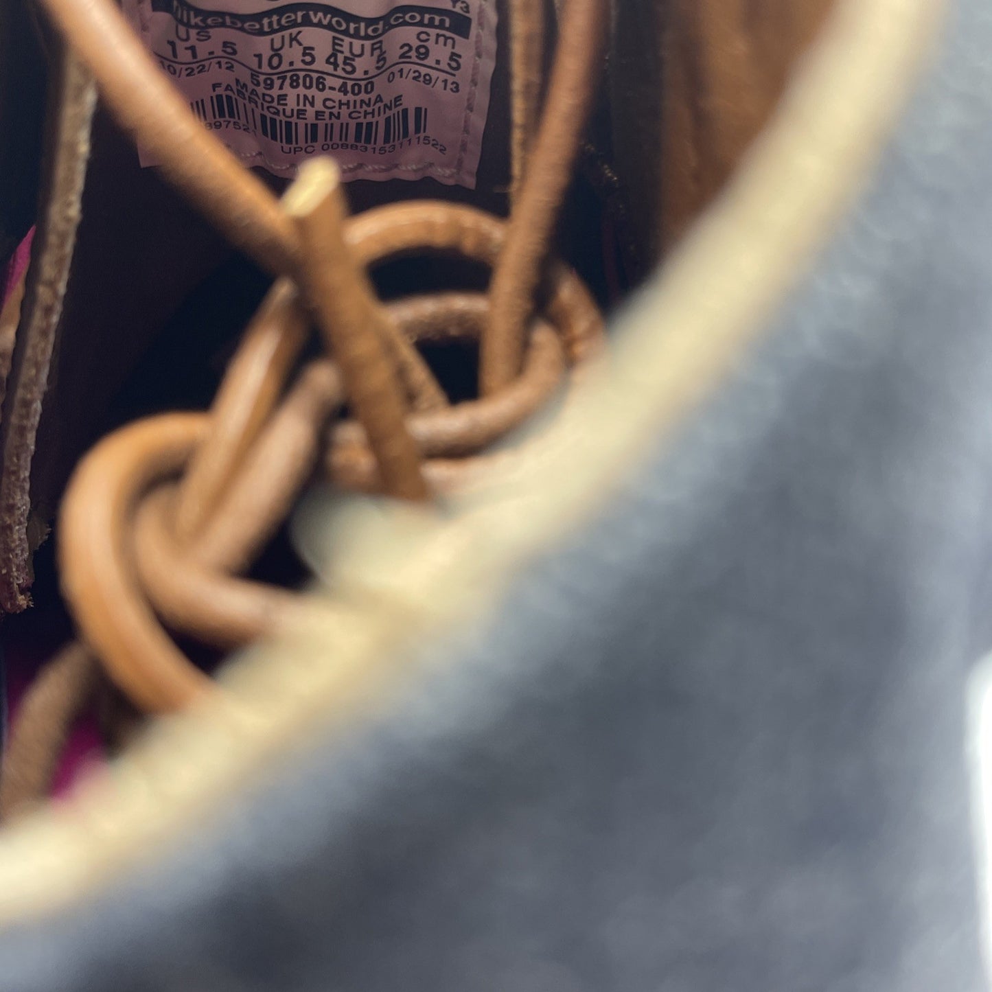 Size 11.5 - Nike LeBron 10 EXT Denim QS Denim (597806-400)