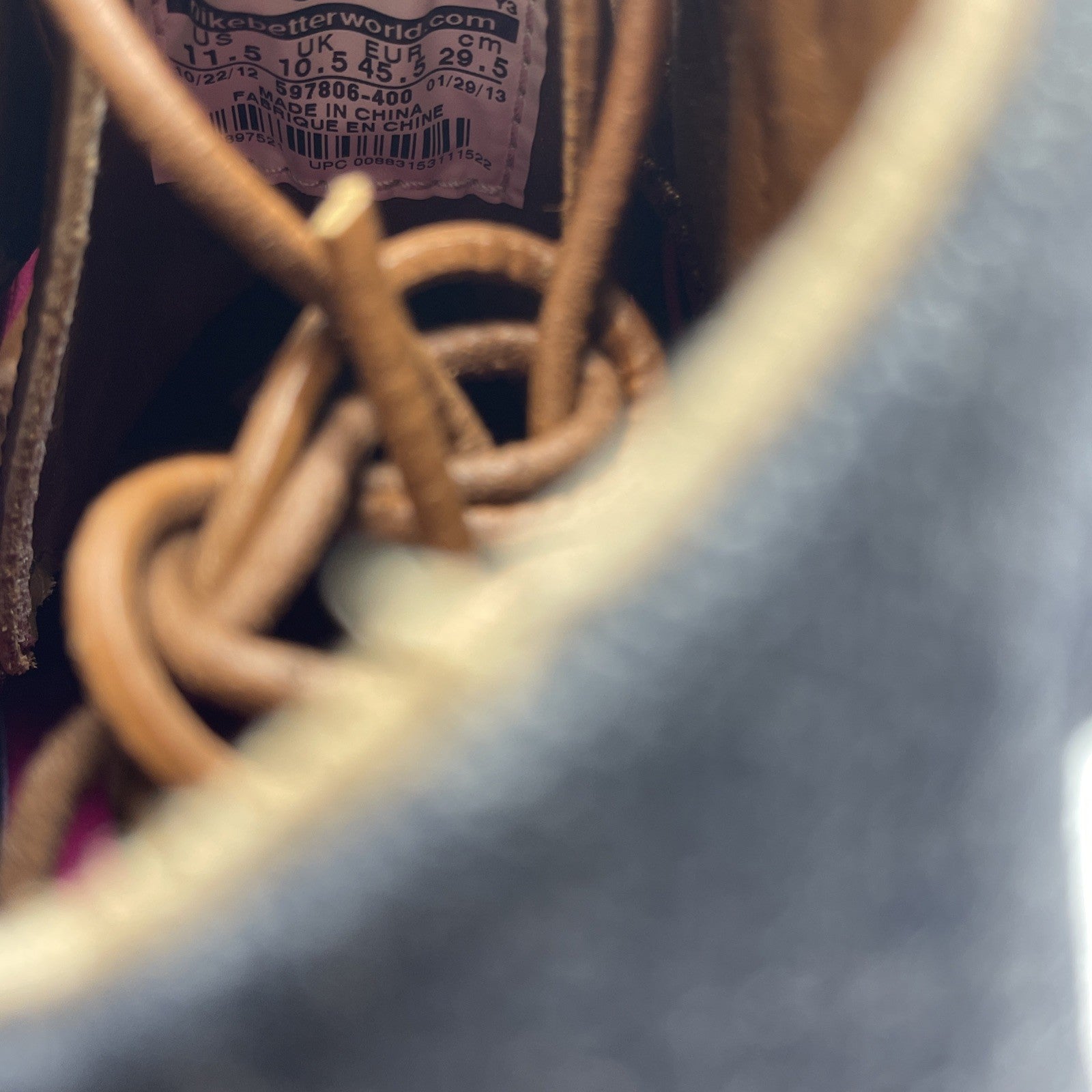 Size 11.5 - Nike LeBron 10 EXT Denim QS Denim (597806-400)