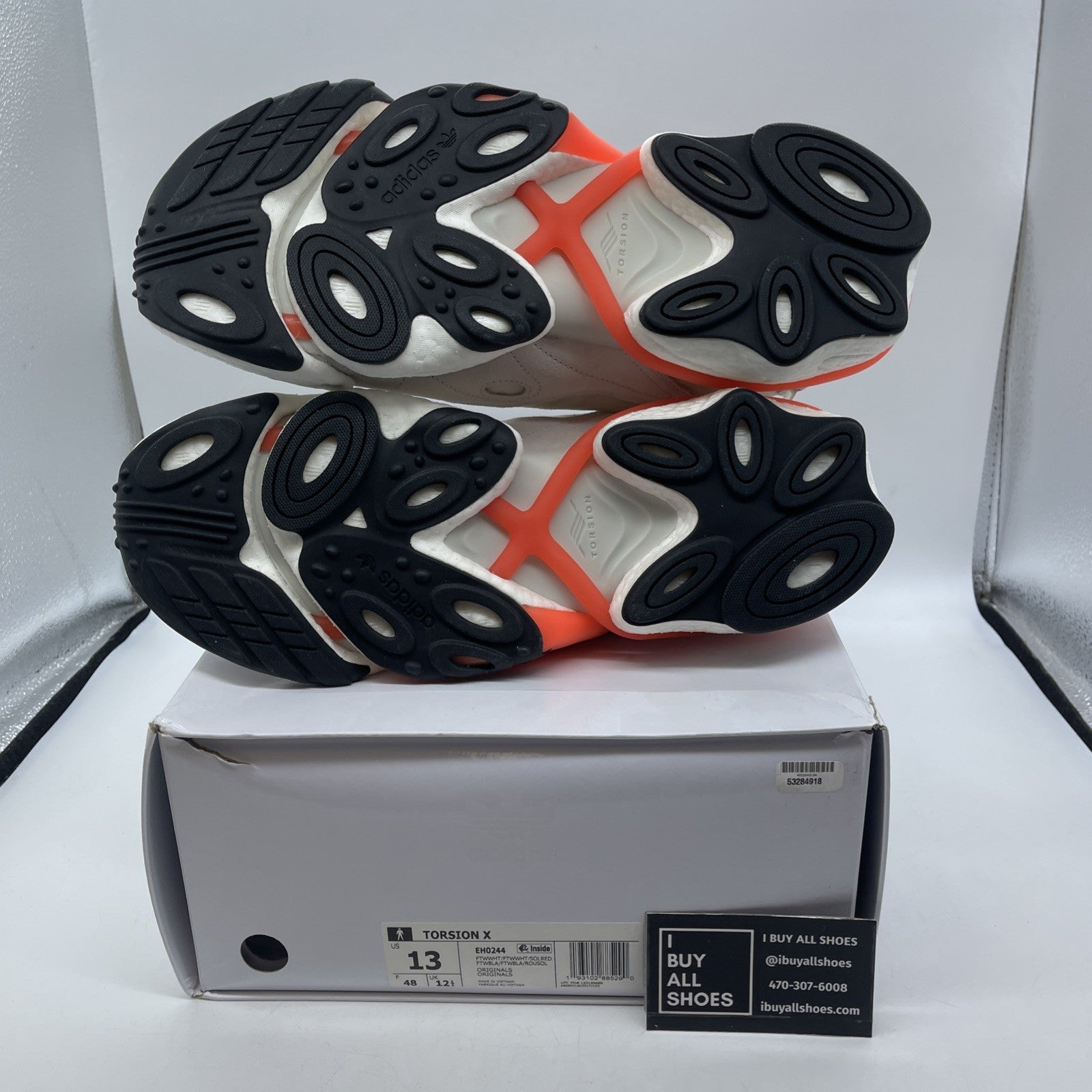 Size 13 - Adidas Torsion X Solar Red (EH0244)