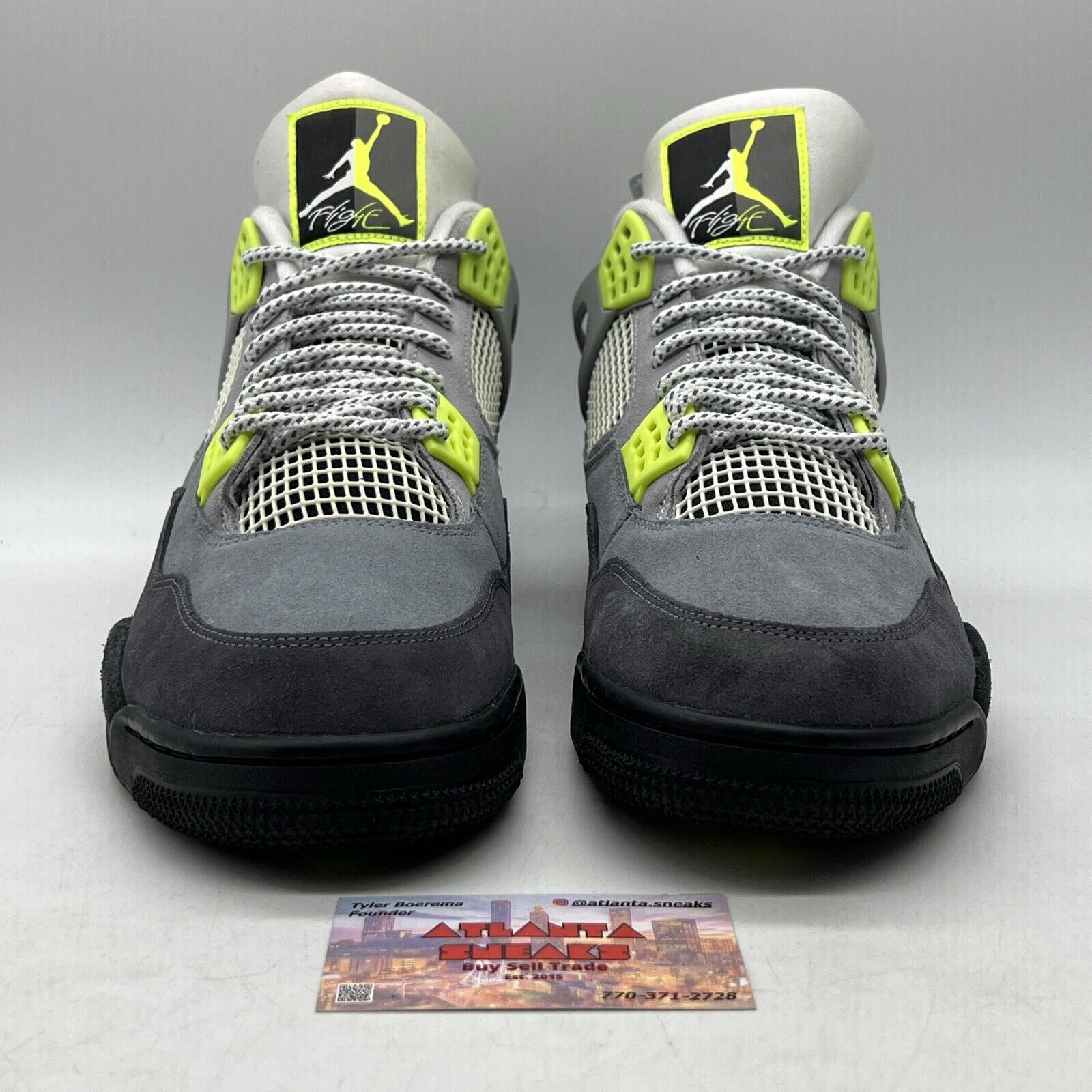 Size 14 - Jordan 4 Retro SE Mid Neon 95 Grey White (CT5342-007)