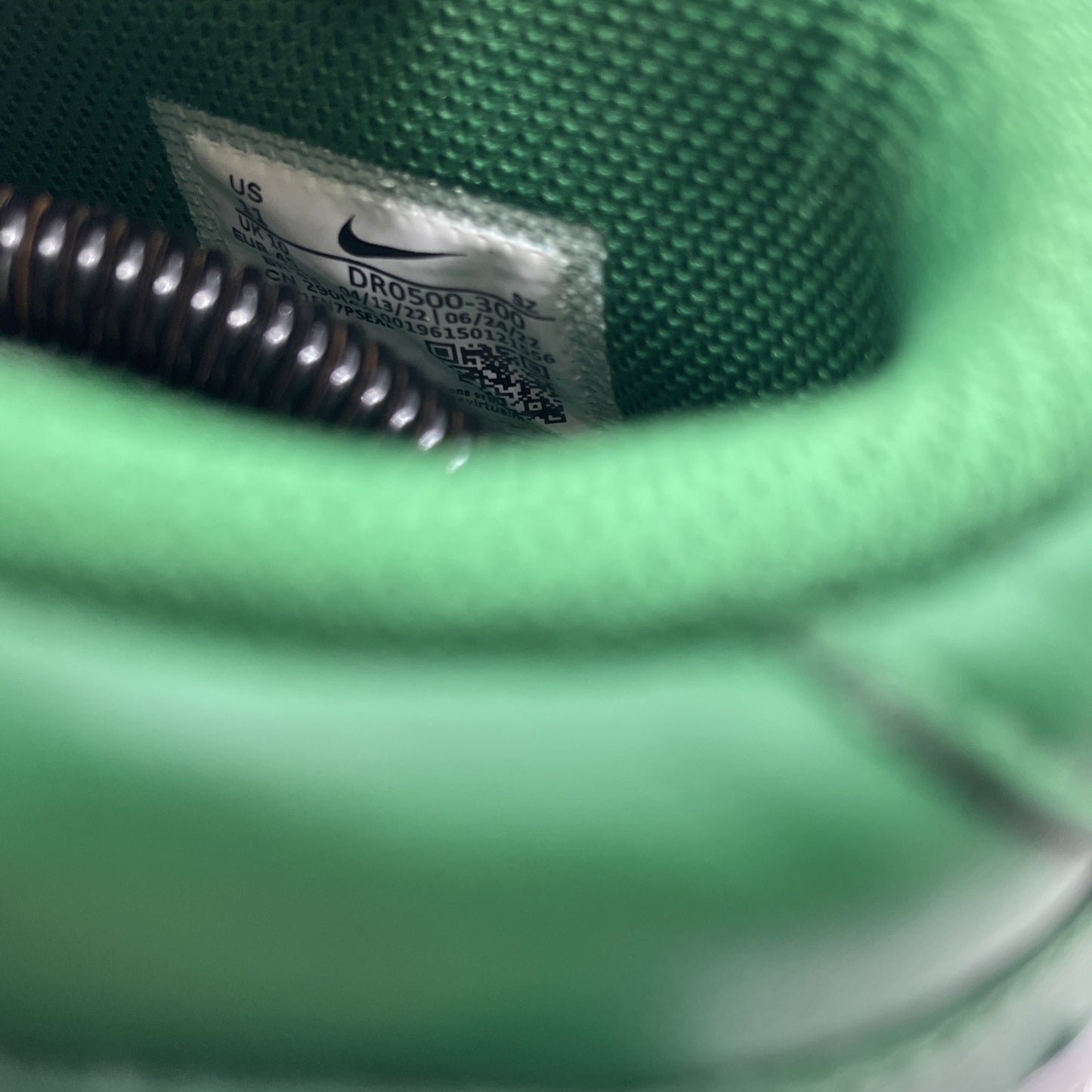 Size 11 - Nike Off-White x Air Force 1 SP Leather Mid Pine Green (DR0500-300)