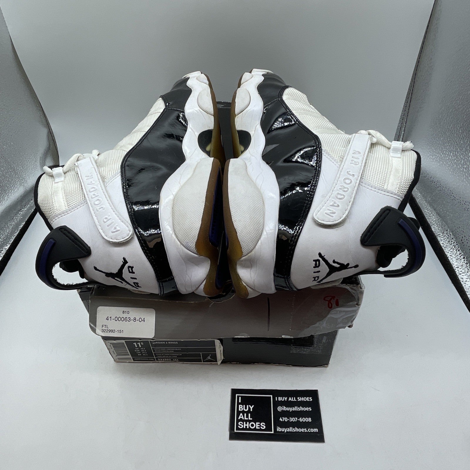 Size 11.5 - Air Jordan 6 Rings Concord (322992-151)
