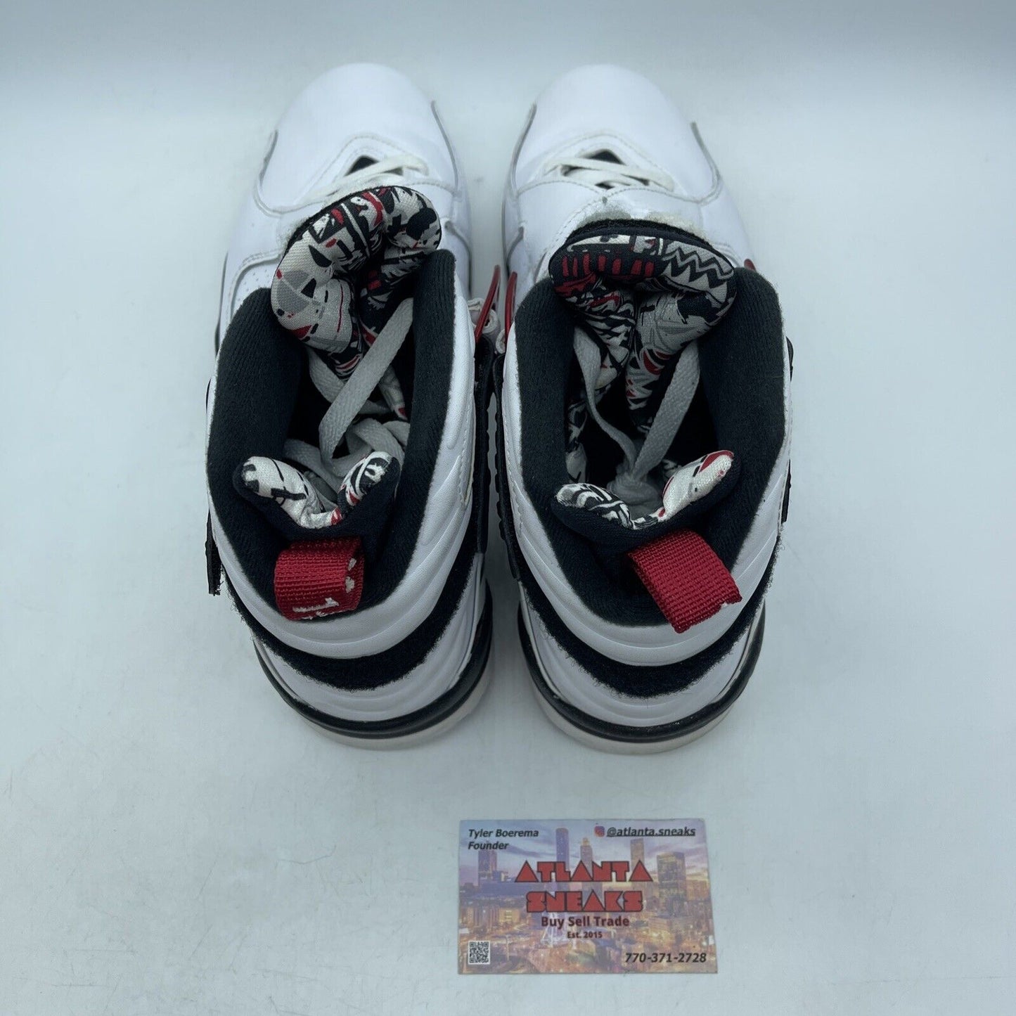 Size 9.5 - Air Jordan 8 Retro Alternate White Black Red Grey (305381-104)