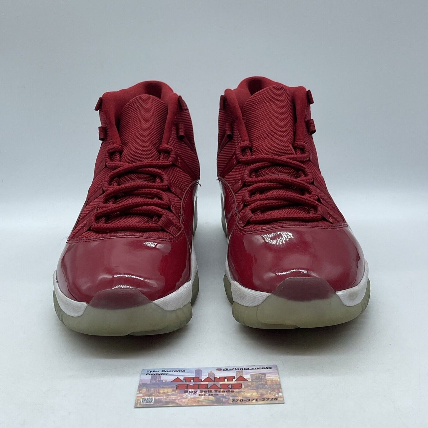 Size 11.5 - Jordan 11 Retro High Win Like '96 Red Black White (378037-623)