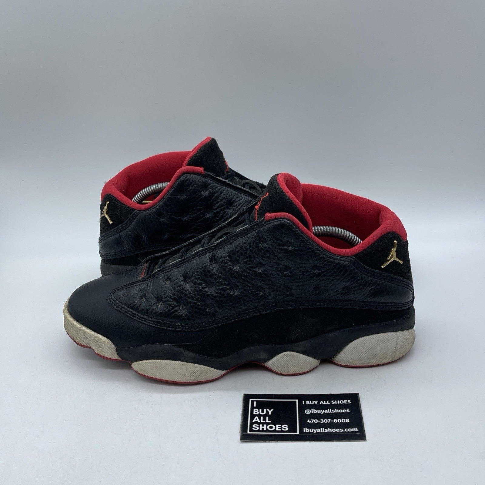 Size 10.5 - Air Jordan 13 Retro Low Bred Black (310810-027)