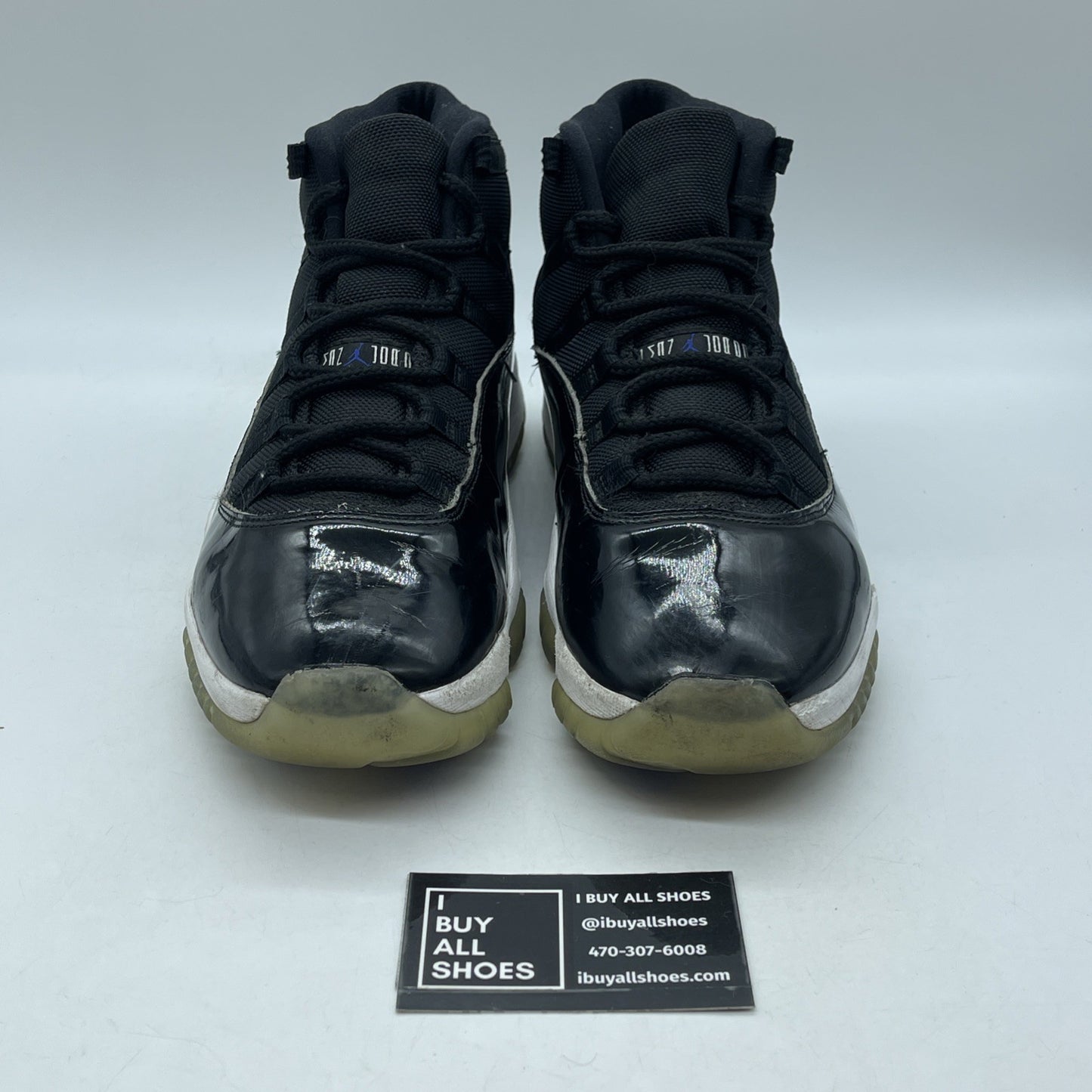 Size 10 - Jordan 11 Retro High Space Jam Black Leather Suede (378037-003)