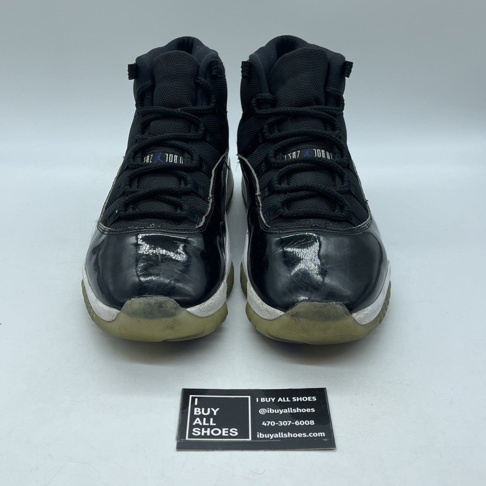 Size 10 - Jordan 11 Retro High Space Jam Black Leather Suede (378037-003)