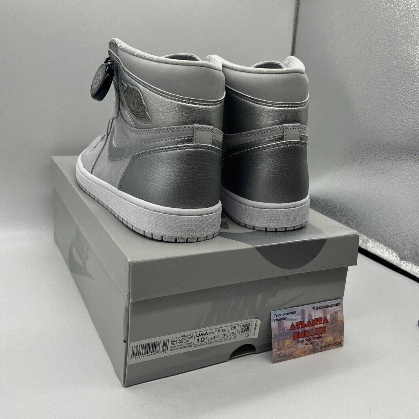 Size 10.5 - Air Jordan 1 Retro OG CO.JP Tokyo Brand New Og All Ds White Grey