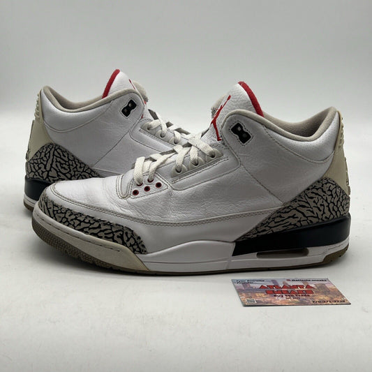 Size 12 - Air Jordan 3 Retro White Cement 2011 (136064-105)