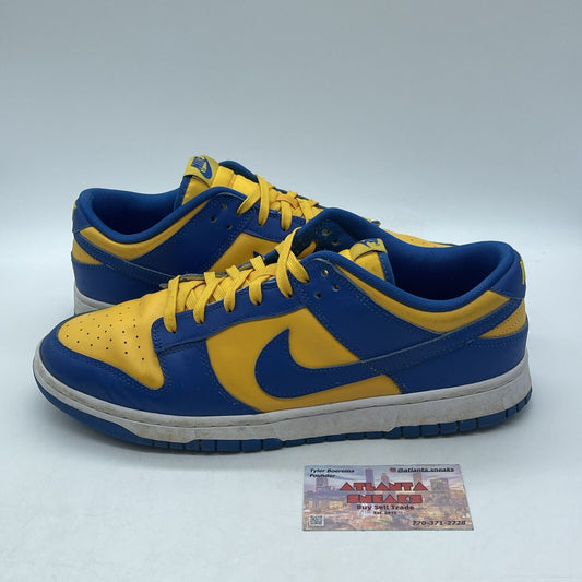 Size 12 - Nike Dunk Low UCLA Yellow Blue Leather (DD1391-402)