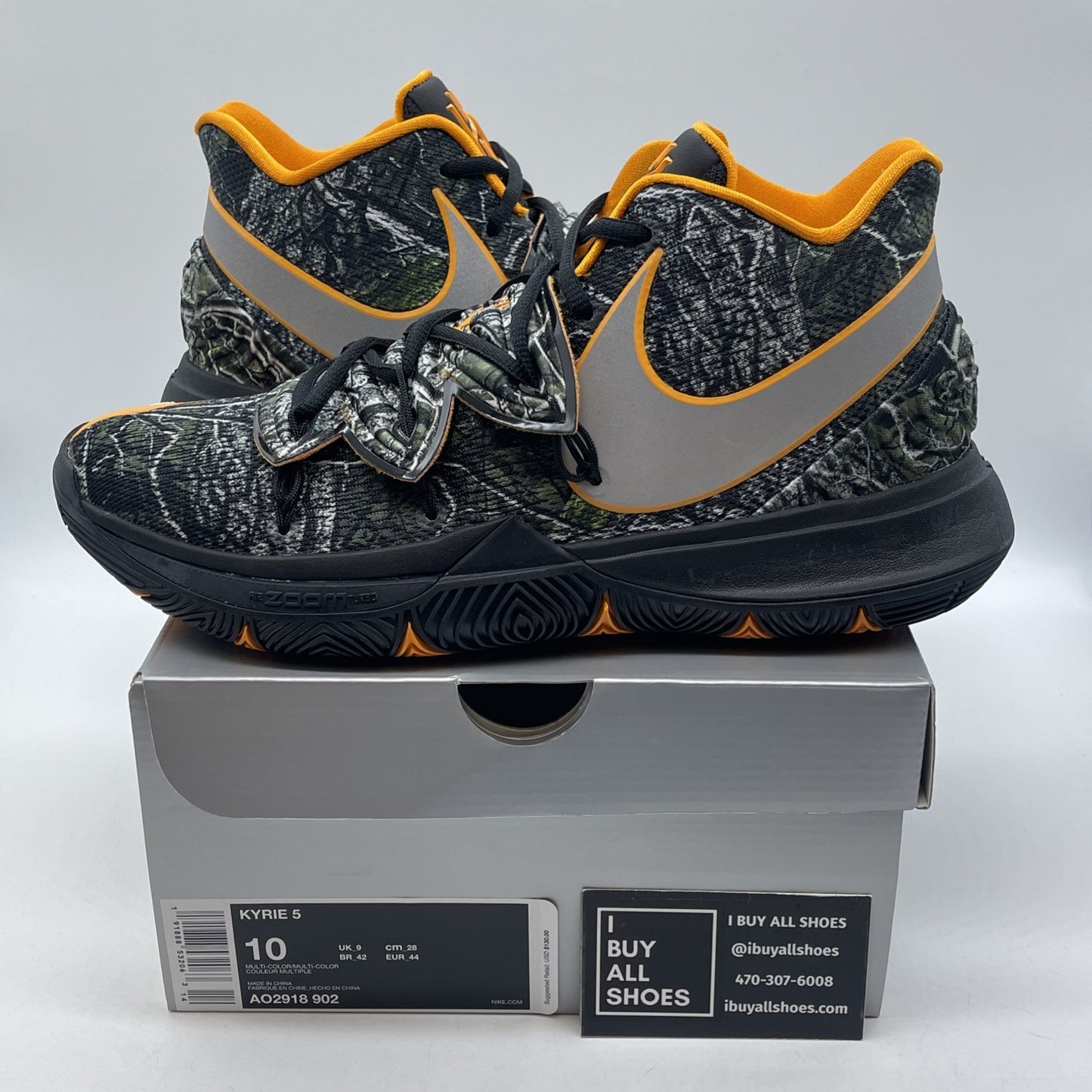 Size 10 - Nike Kyrie 5 PE Taco Orange Black Suede (AO2918-902)