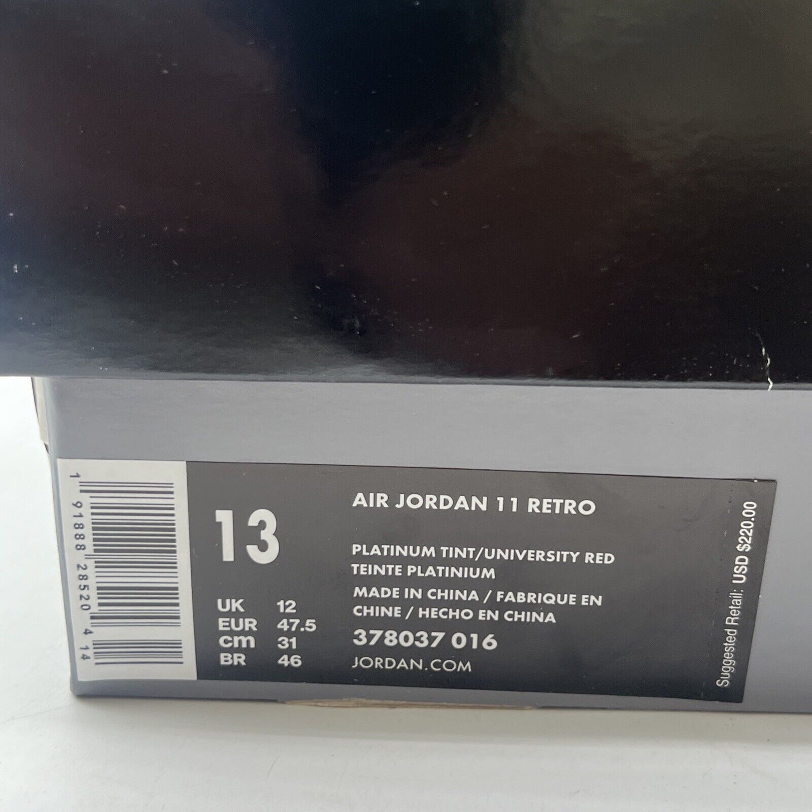 Size 13 - Air Jordan 11 Retro Platinum Tint (378037-016)
