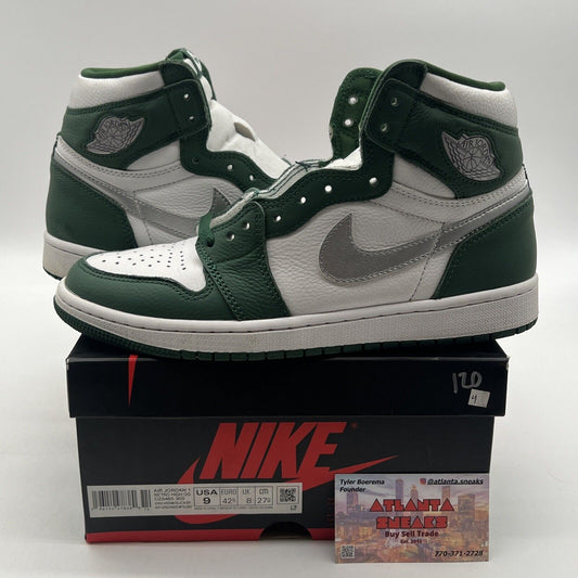 Size 9 - Jordan 1 Retro OG High Gorge Green White Silver (DX5485-303)