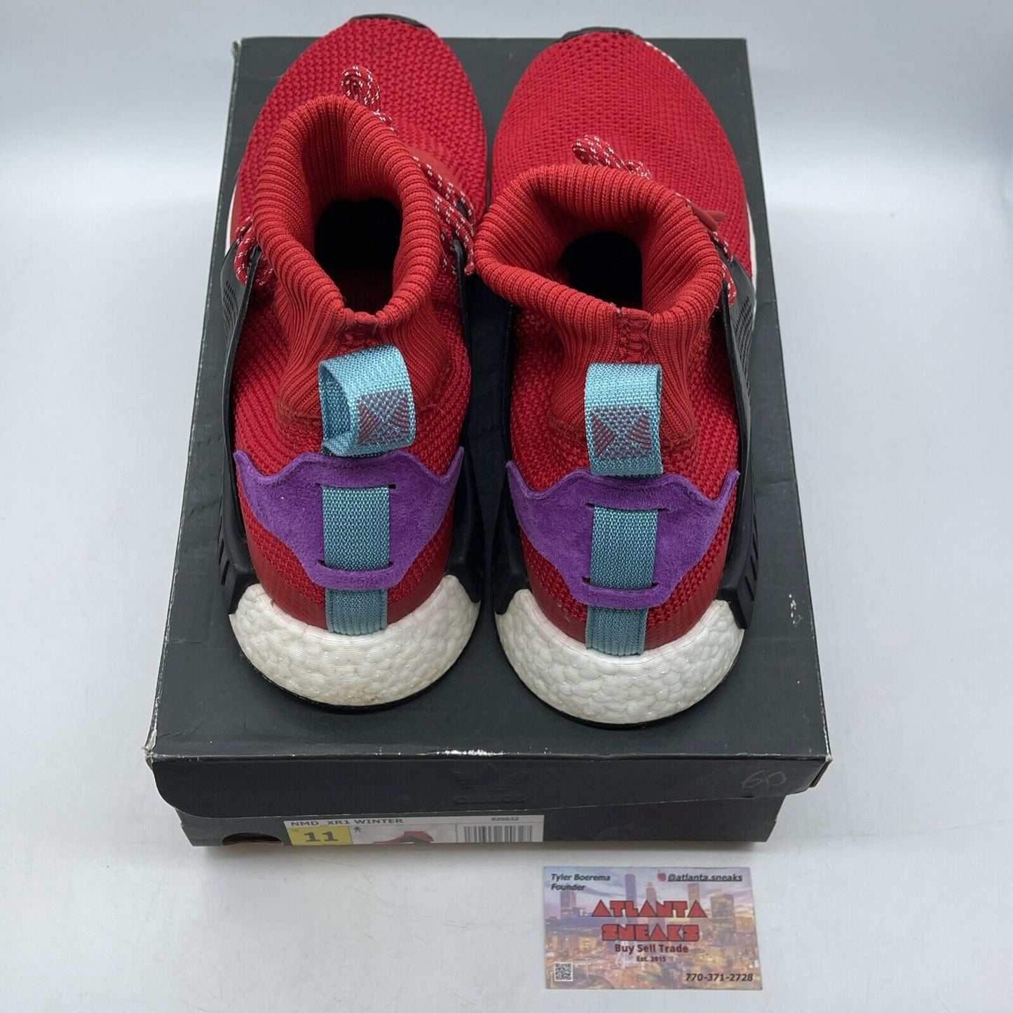 Size 11 - adidas NMD_XR1 Winter Mid Scarlet Red White Black Blue (BZ0632)