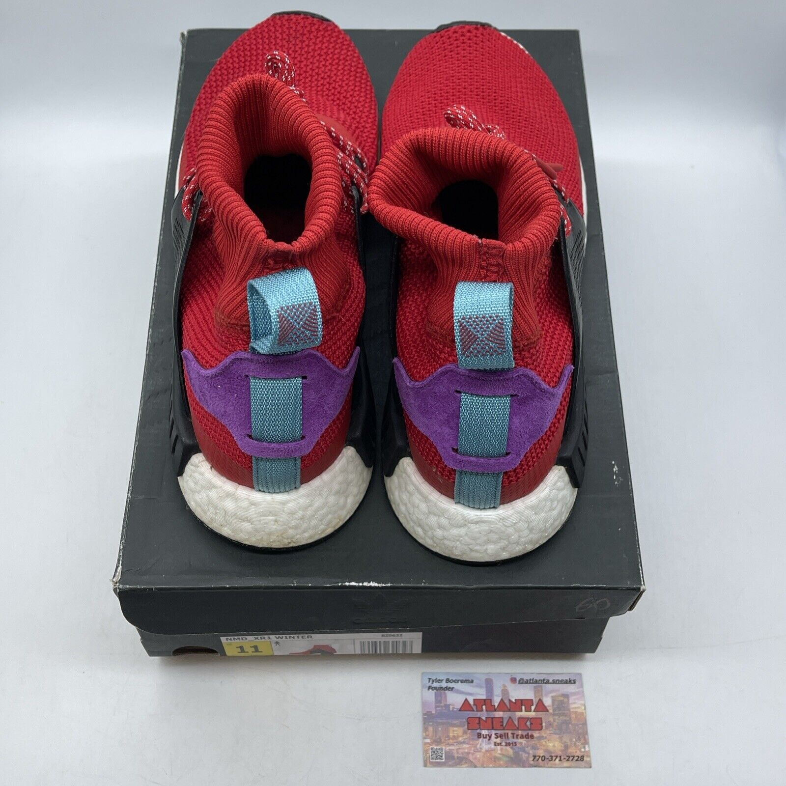 Size 11 - adidas NMD_XR1 Winter Mid Scarlet Red White Black Blue (BZ0632)