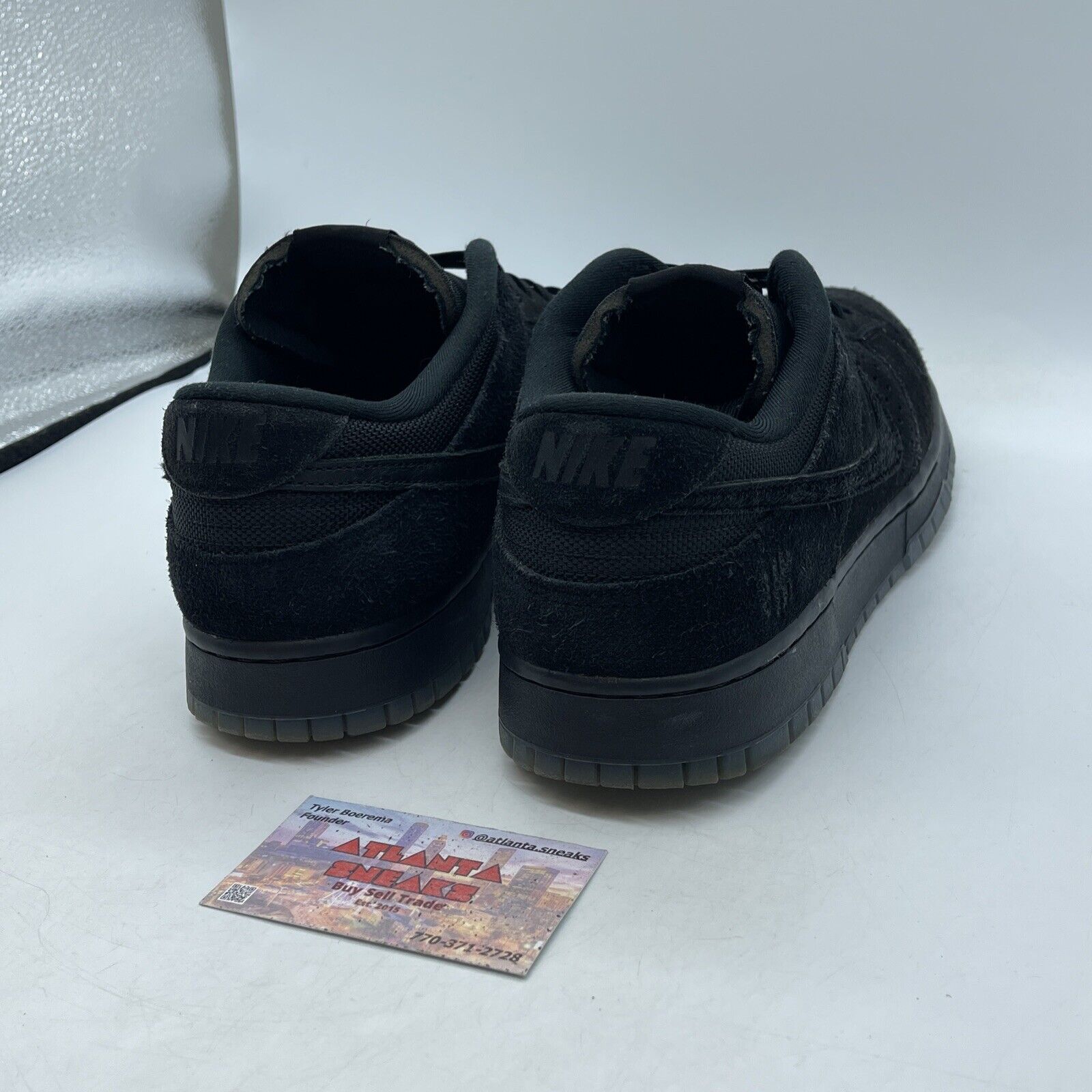 Size 12 - Nike Dunk Low x Undefeated Dunk Vs AF1 2021 Black Suede (DO9329-001)