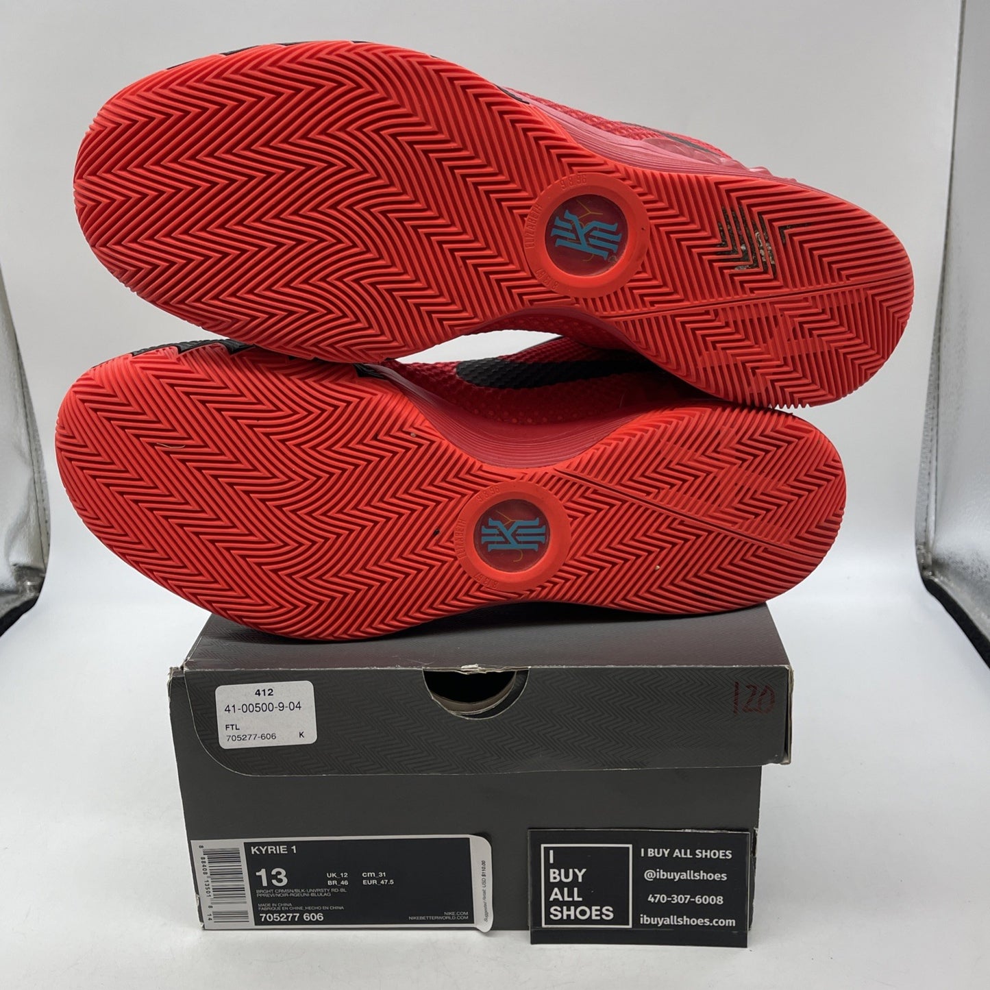 Size 13 - Nike Kyrie 1 Deceptive Red (705277-606)