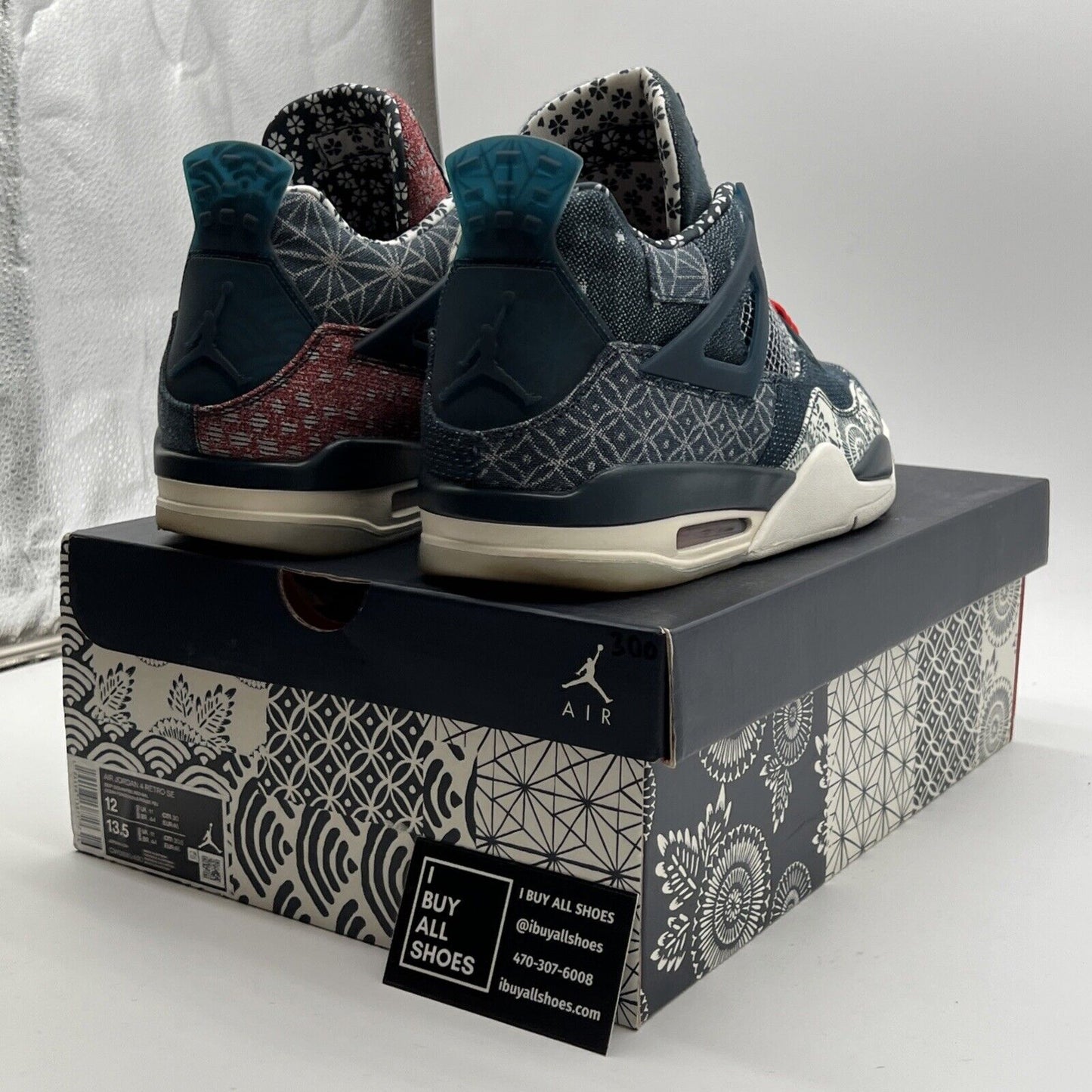 Size 12 - Air Jordan 4 Retro SE Sashiko (CW0898-400)