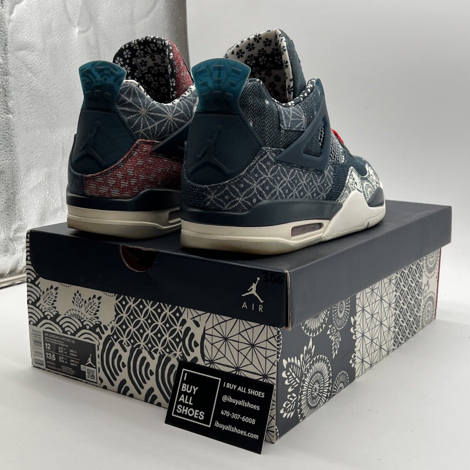 Size 12 - Air Jordan 4 Retro SE Sashiko (CW0898-400)