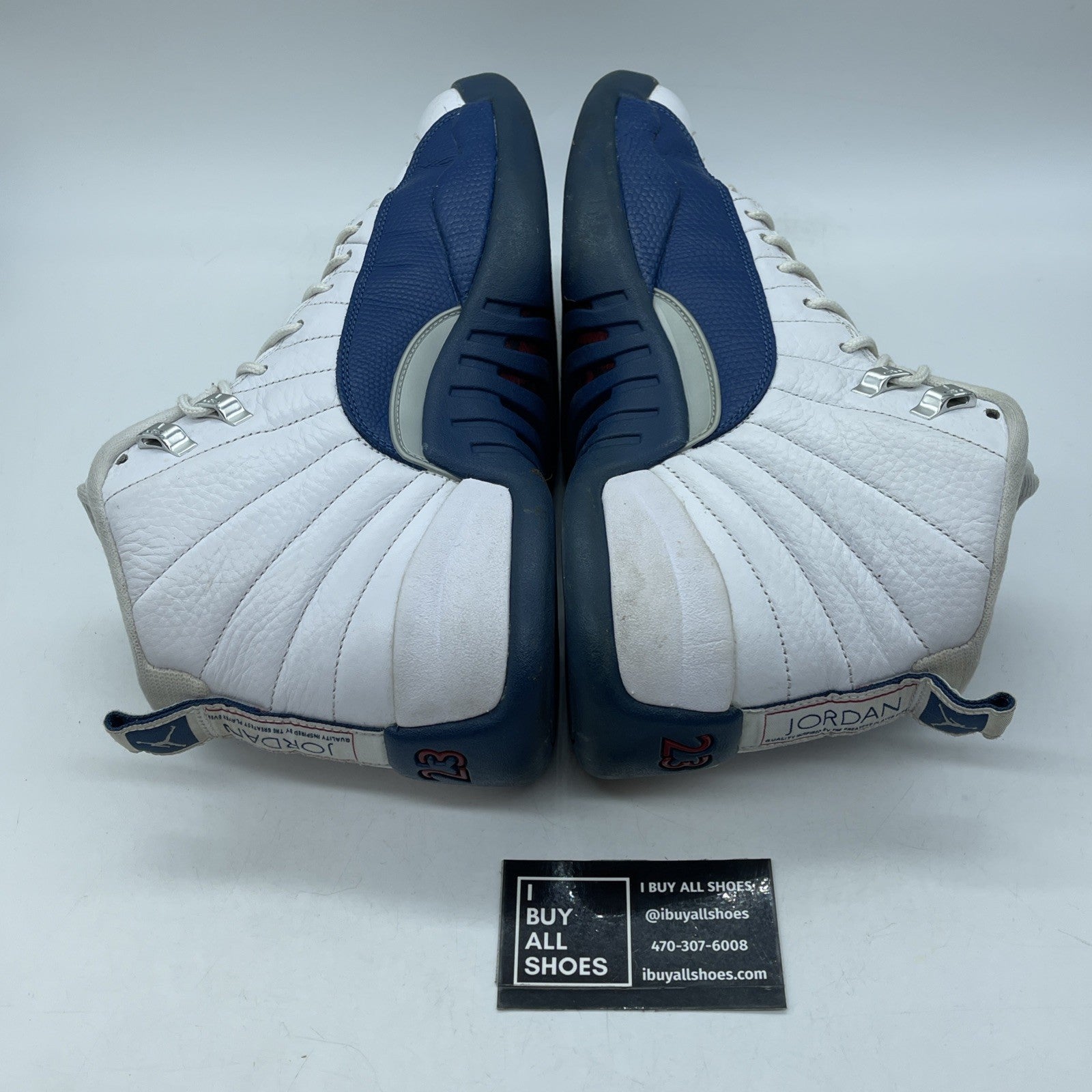 Size 11 - Jordan 12 Retro French Blue White Silver Leather (130690-113)