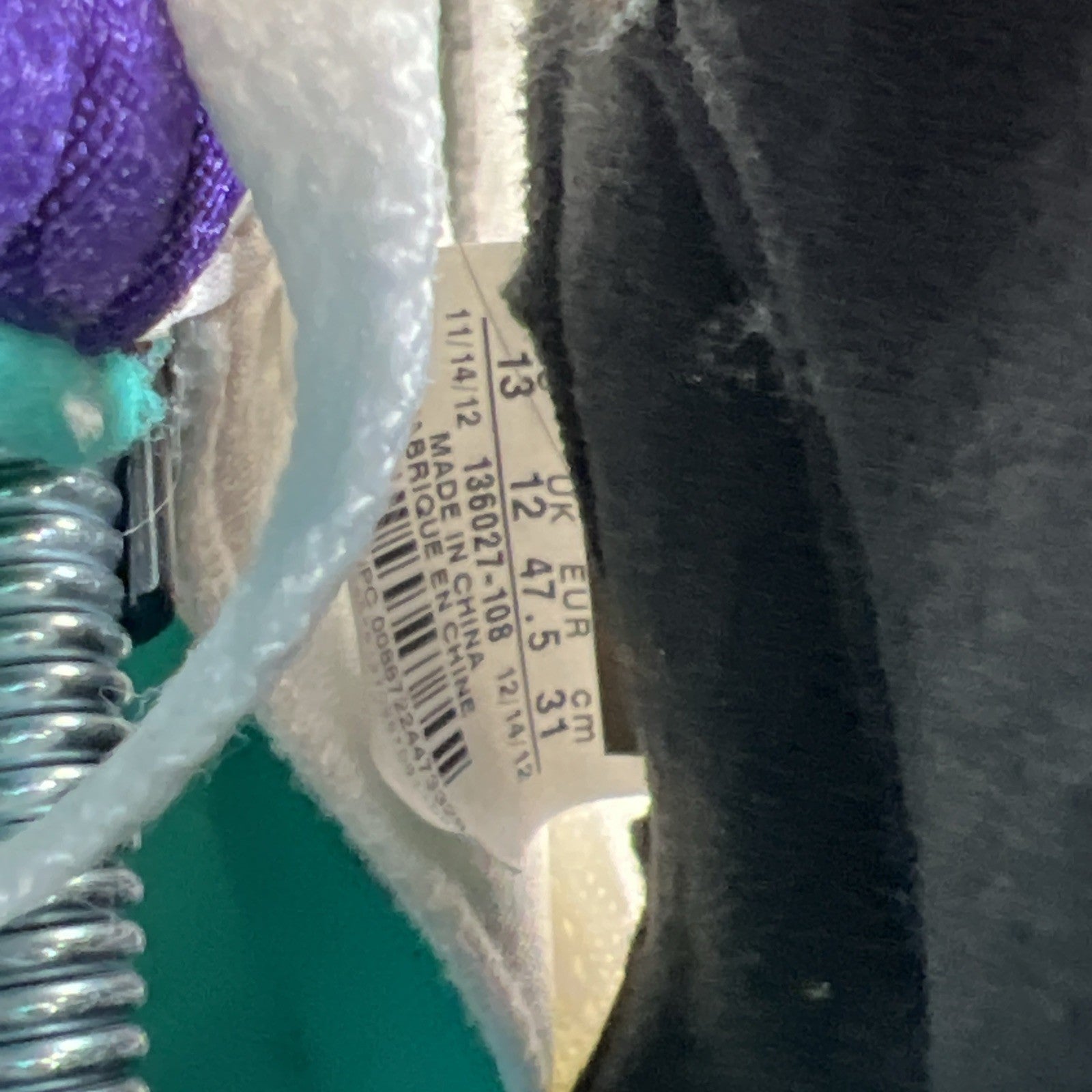 Size 13 - Air Jordan 5 Retro Grape 2013 (136027-108)