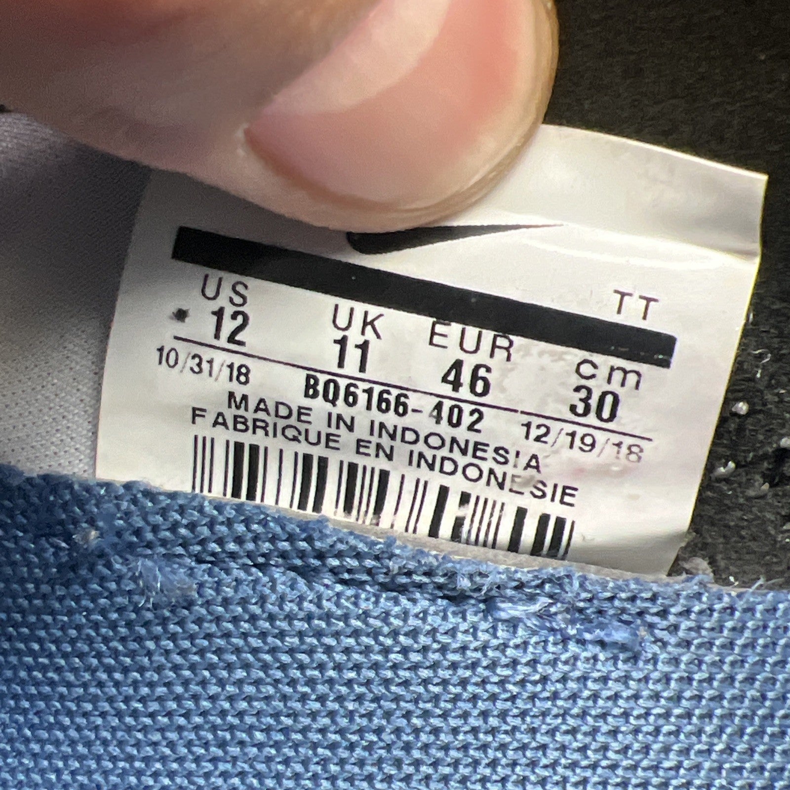 Size 12 - Nike React Element 55 Indigo Fog (BQ6166-402)