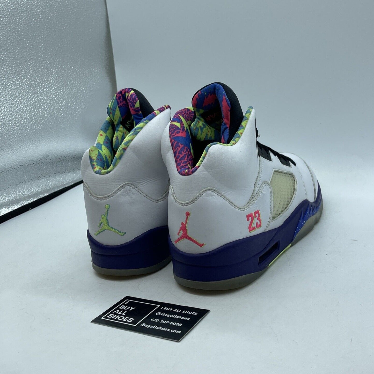 Size 9.5 - Jordan 5 Retro Alternate Bel-Air White Purple Leather (DB3335-100)